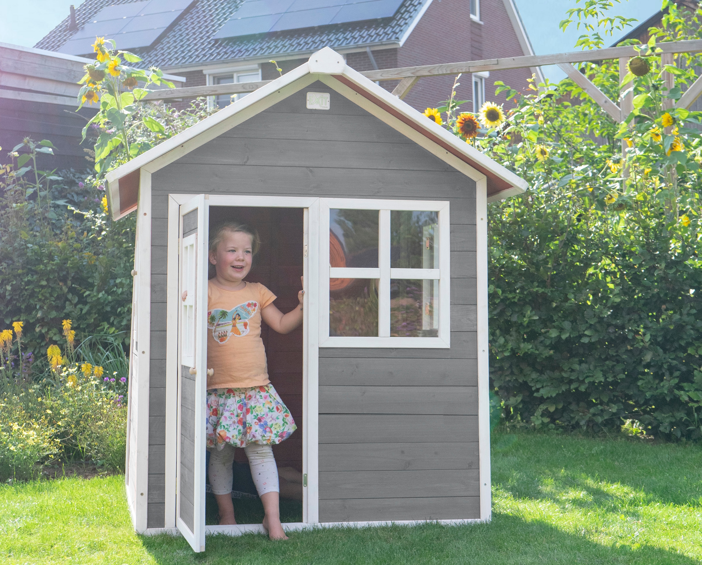 EXIT Spielhaus »Loft 100, grau«, FSC® - schützt Wald - weltweit