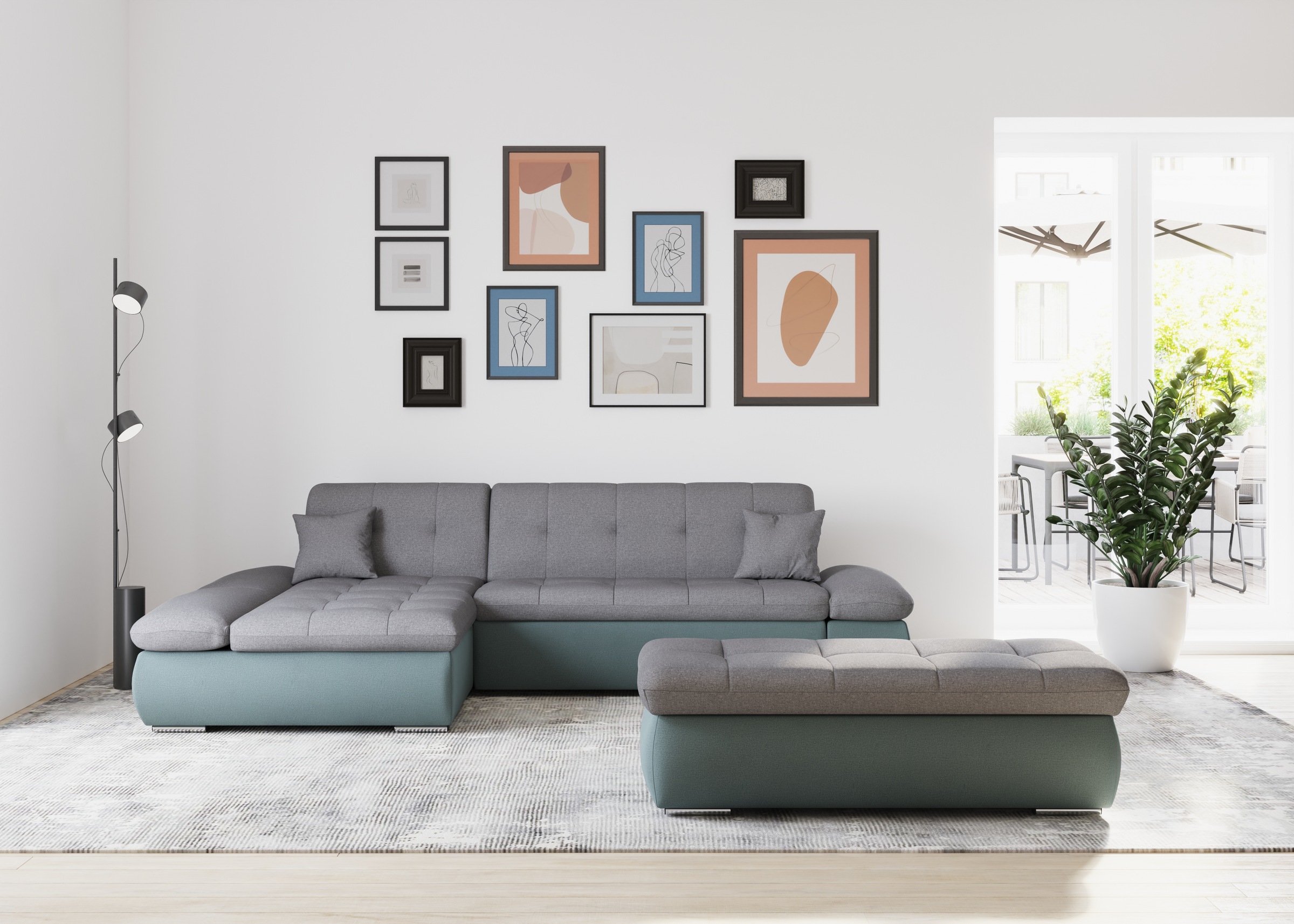 DOMO collection Ecksofa »Moric, L-Form, XXL-Sofa - Breite 300cm«, wahlweise günstig online kaufen