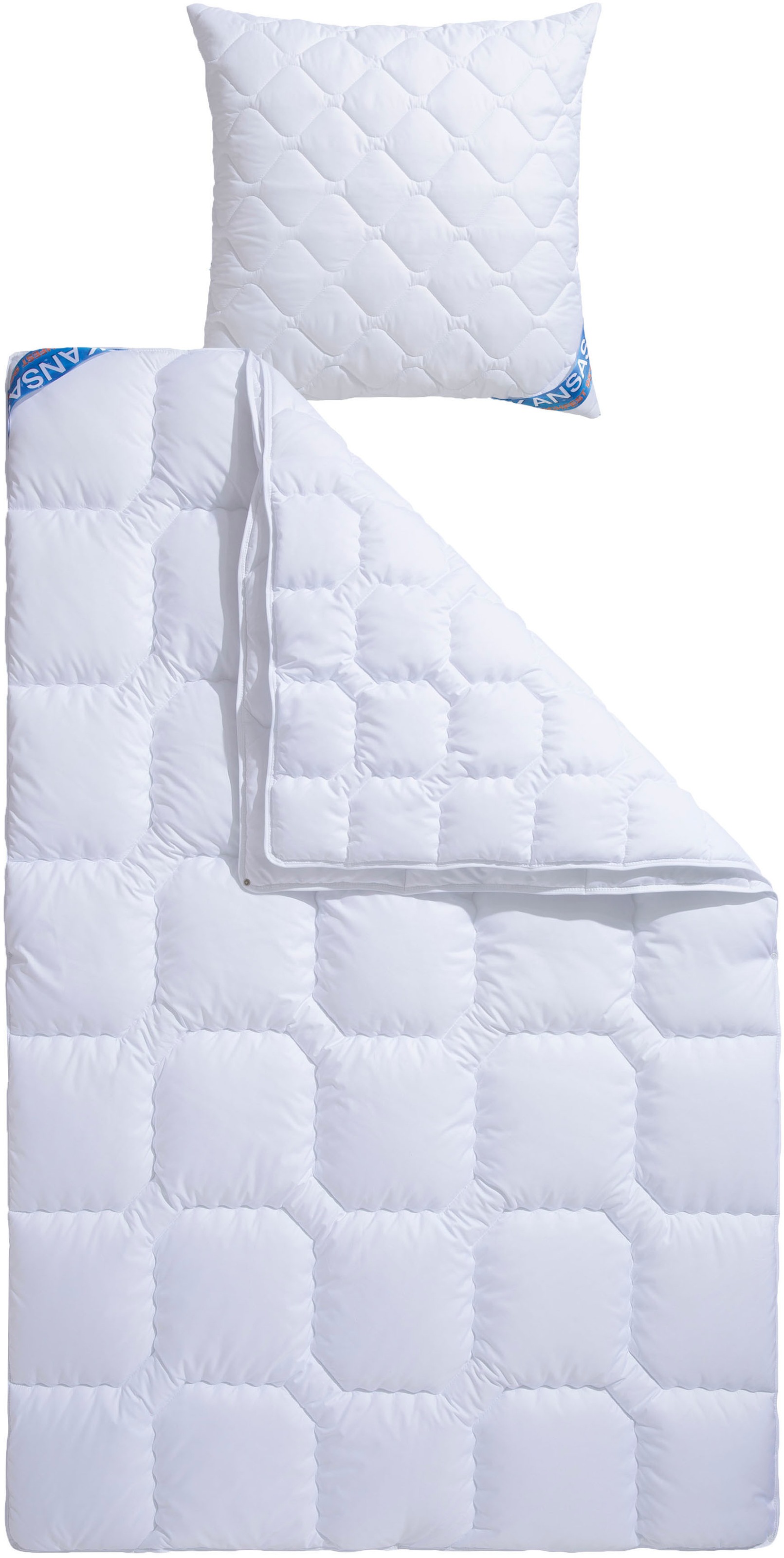 fan Microfaserbettdecke + Kopfkissen »Kansas, 2tlg.-Set mit Kissen 80x80 cm günstig online kaufen