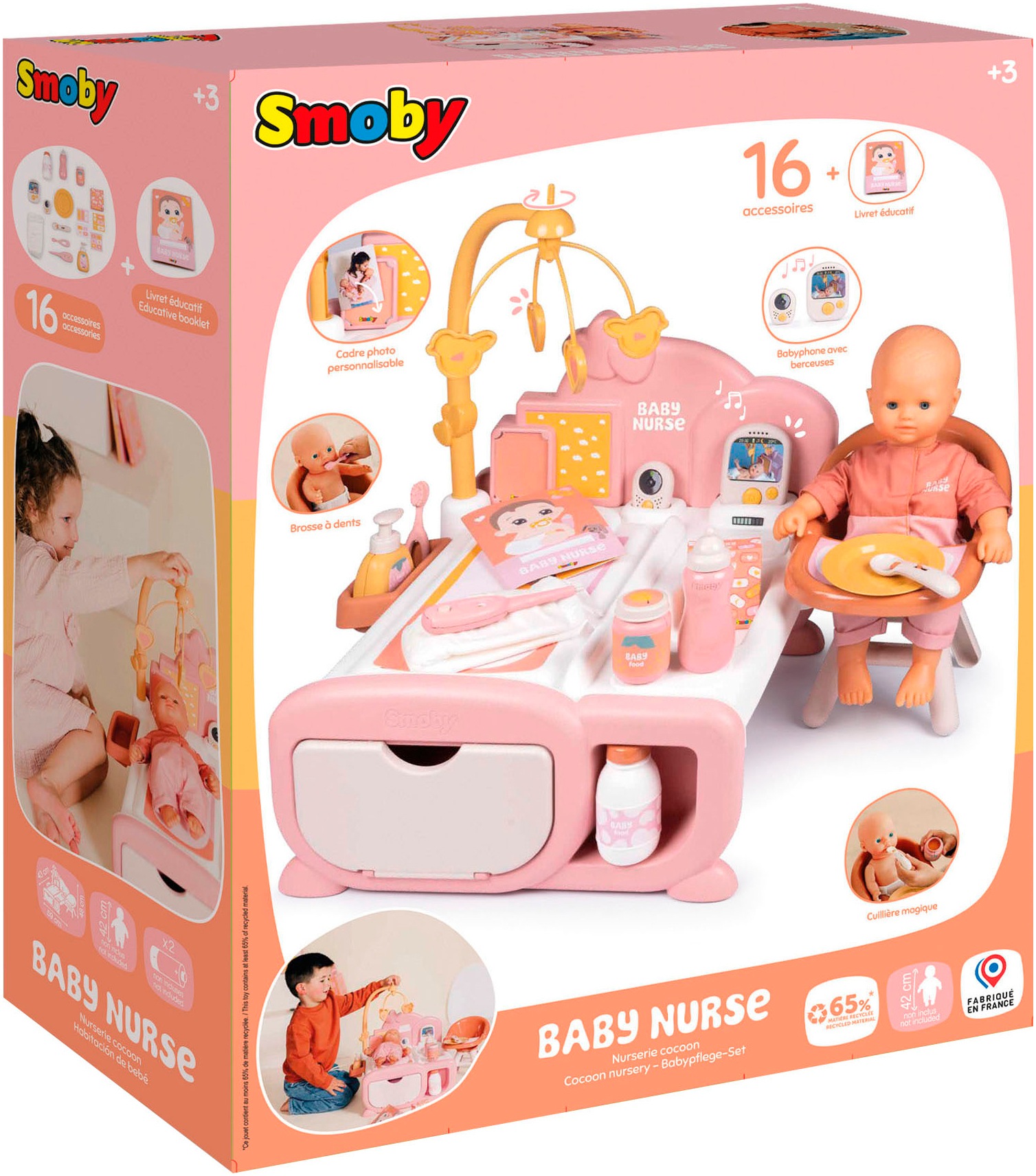 Smoby Puppenmöbel »Baby Nurse Cocoon 3-in-1«, Made in Europe