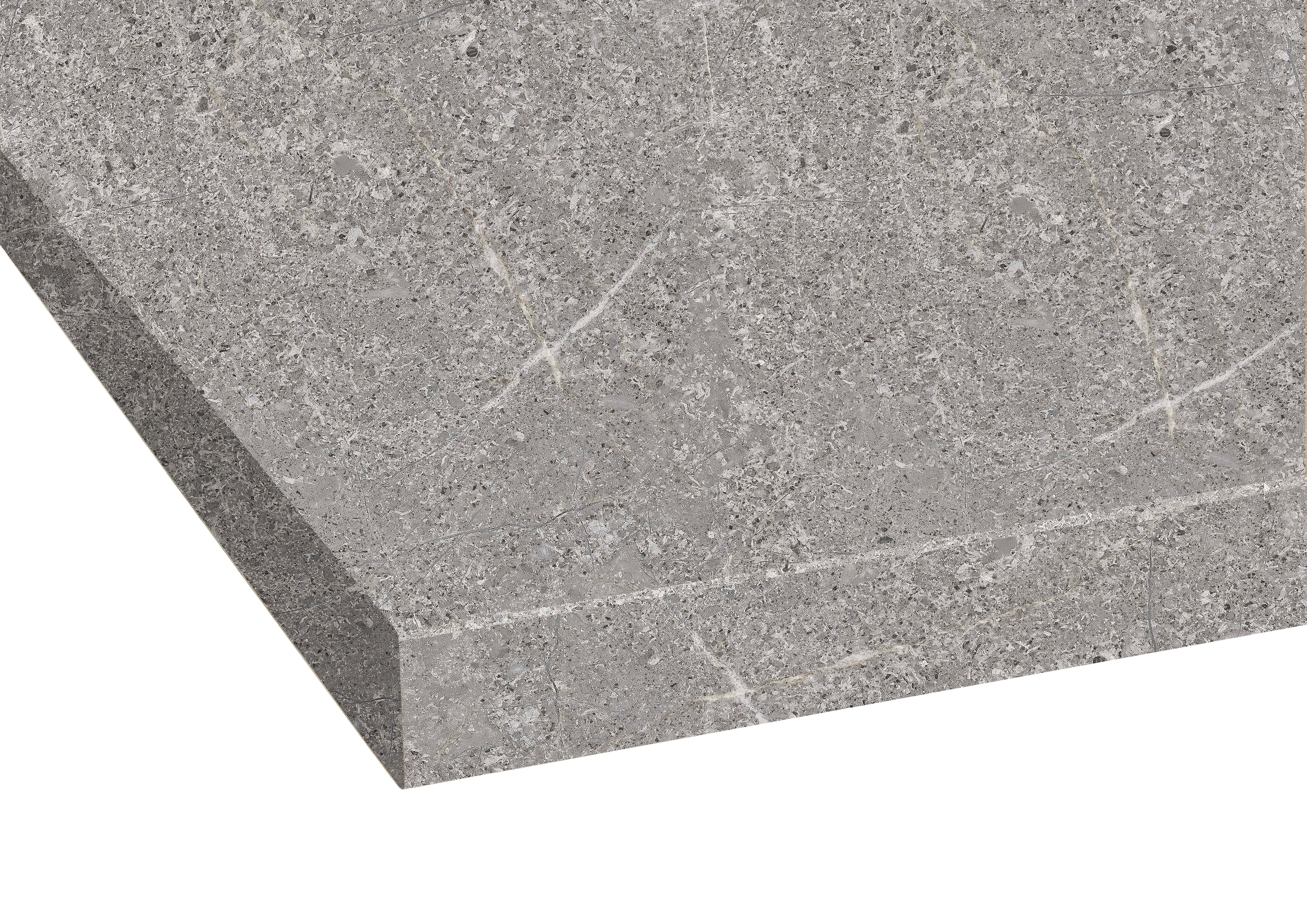 OPTIFIT Arbeitsplatte »Luzern« 38 mm stark, Tiefe 60 cm, große Auswahl an Breiten marmorfarben grau