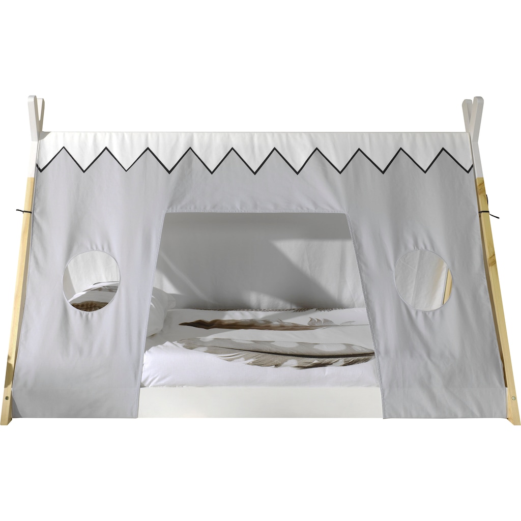 Vipack Kinderbett »Tipi«, mit Rolllattenrost und Zeltdach