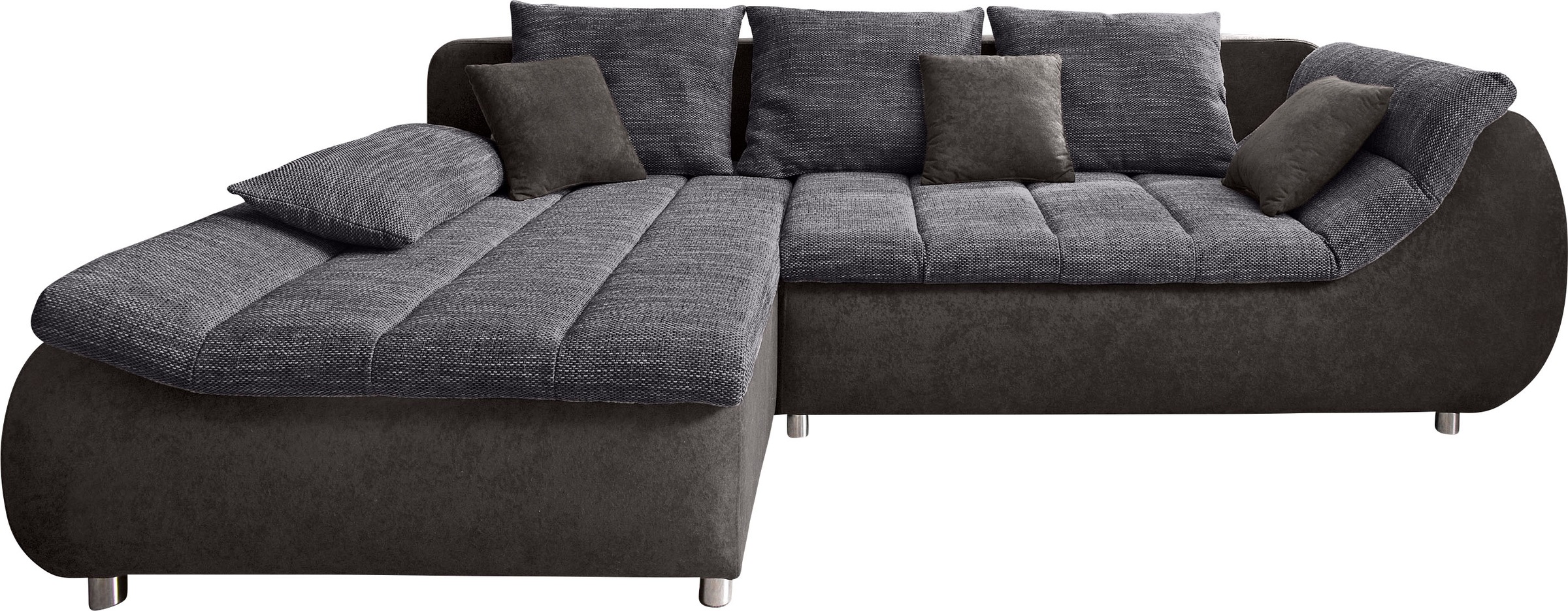 INOSIGN Ecksofa »Imola elegant und bequem, aktuelle Steppung im Sitz, L-For günstig online kaufen