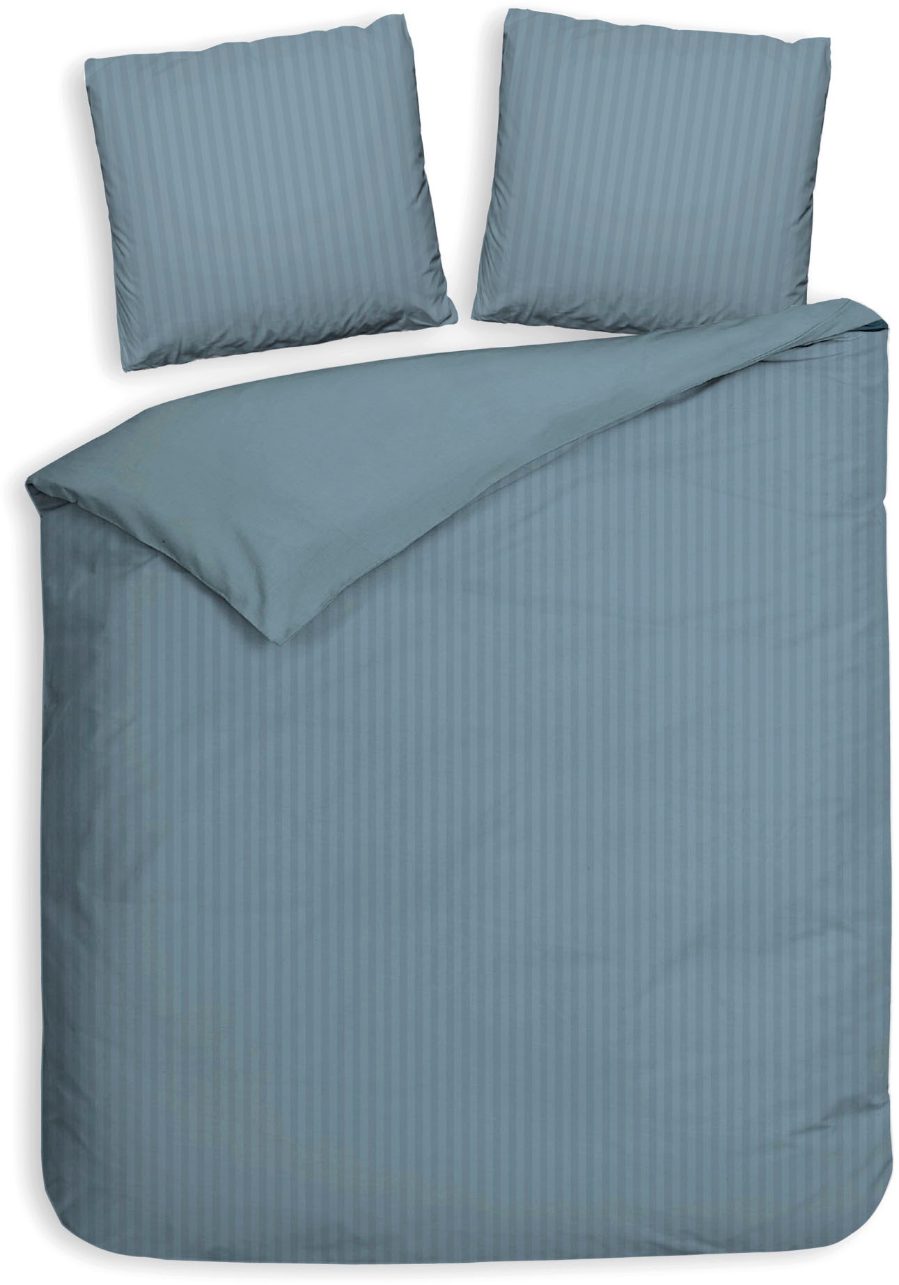 Heckett & Lane Bettwäsche »Banda« 3 tlg. hochwertiges Mako-Satin, Streifen günstig online kaufen