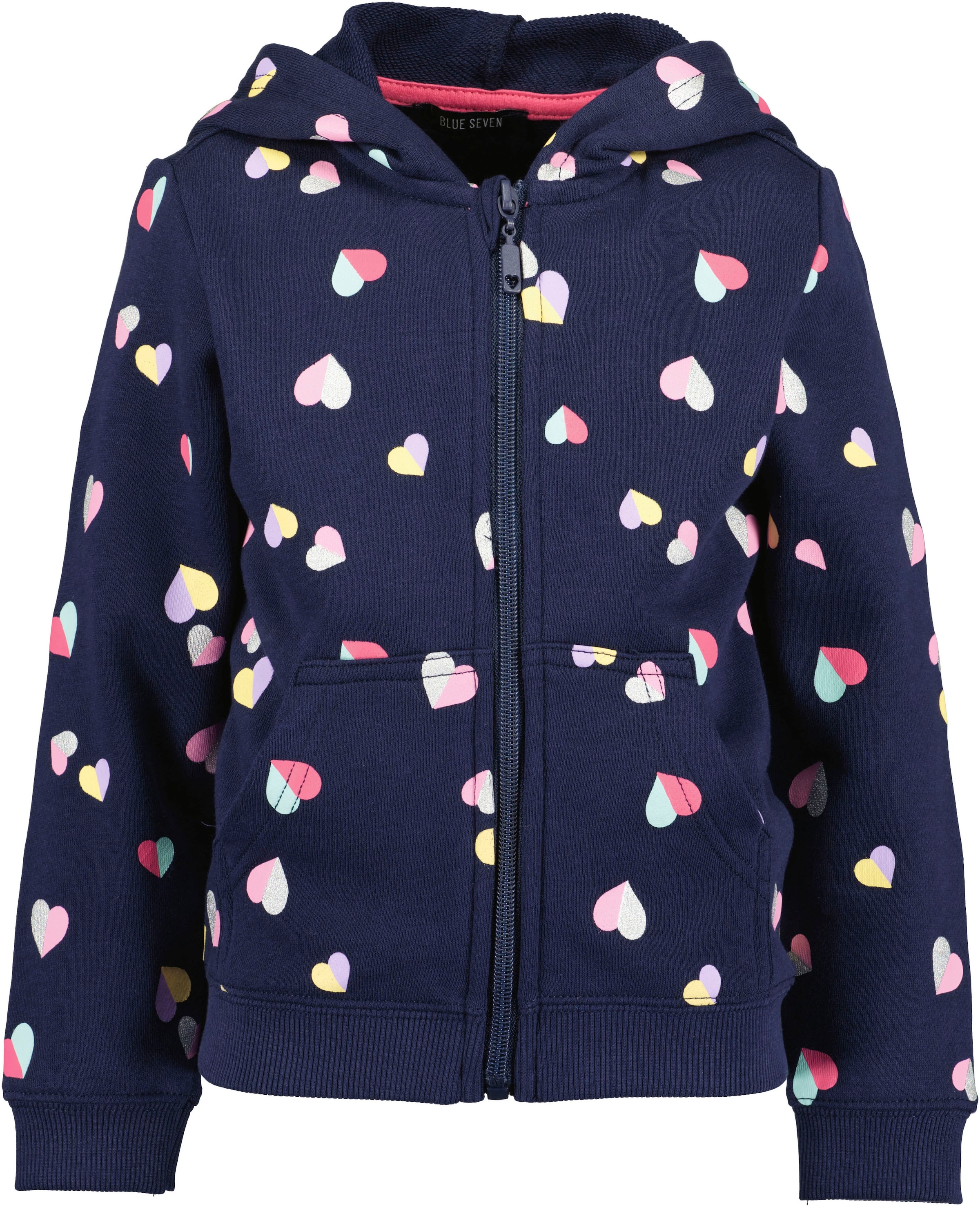 Blue Seven Kapuzensweatjacke 1 tlg. allover bedruckt