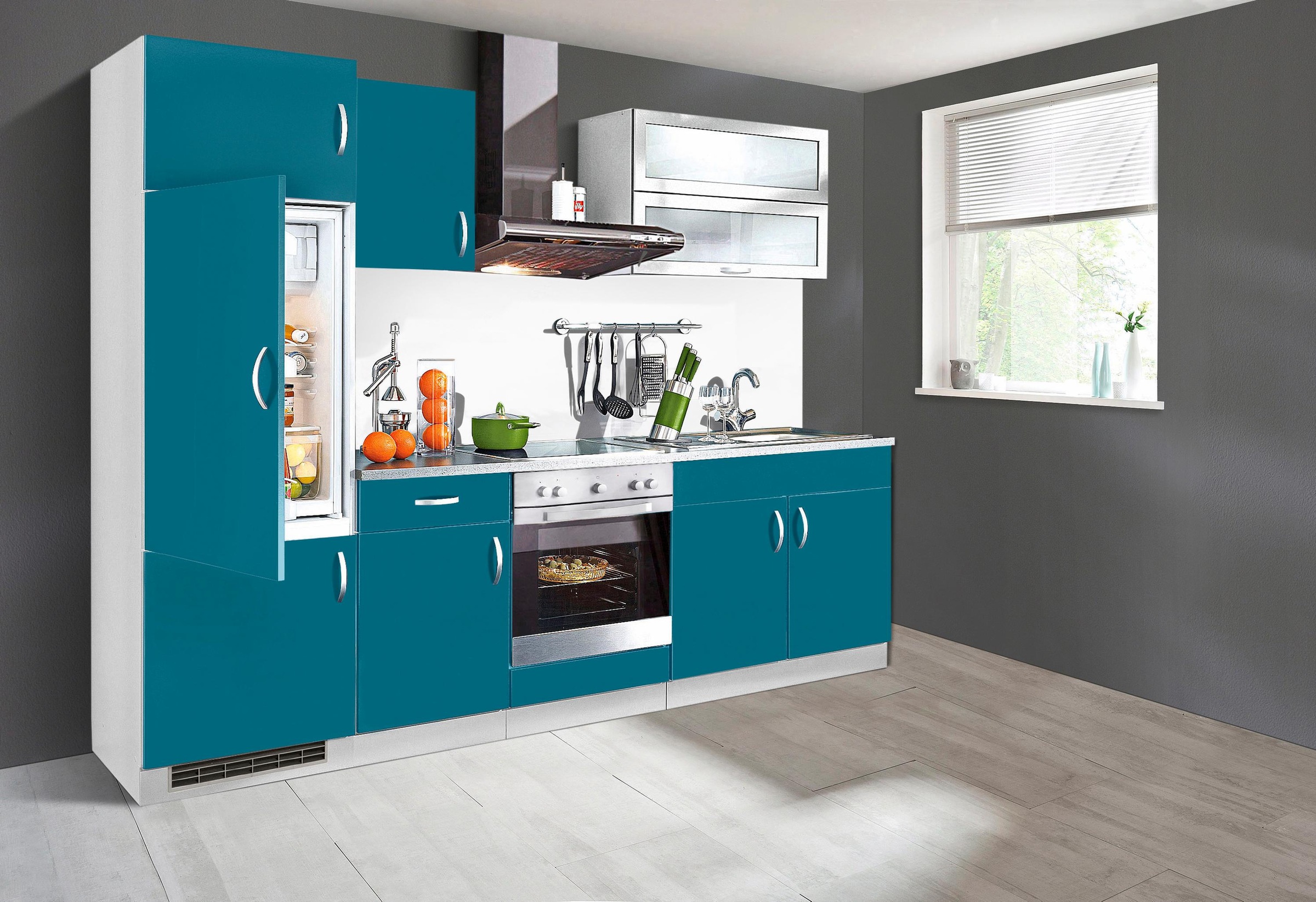 Küchenzeile Küchen wiho E-Geräten, Breite mit online »Amrum«, 270 kaufen cm