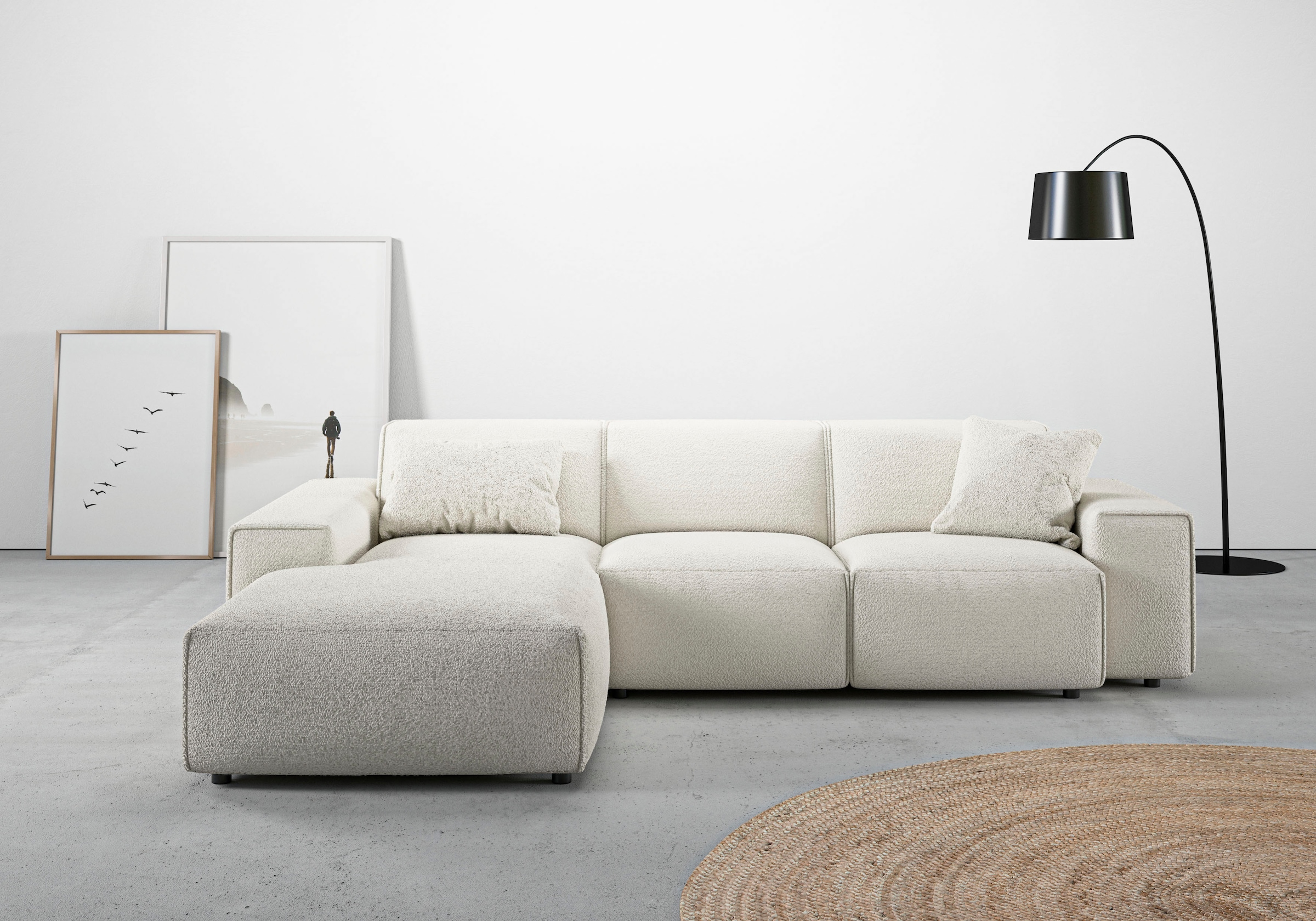 andas Ecksofa »Glimminge L-Form auch in Breitcord, Feincord + Easy care-Bez günstig online kaufen