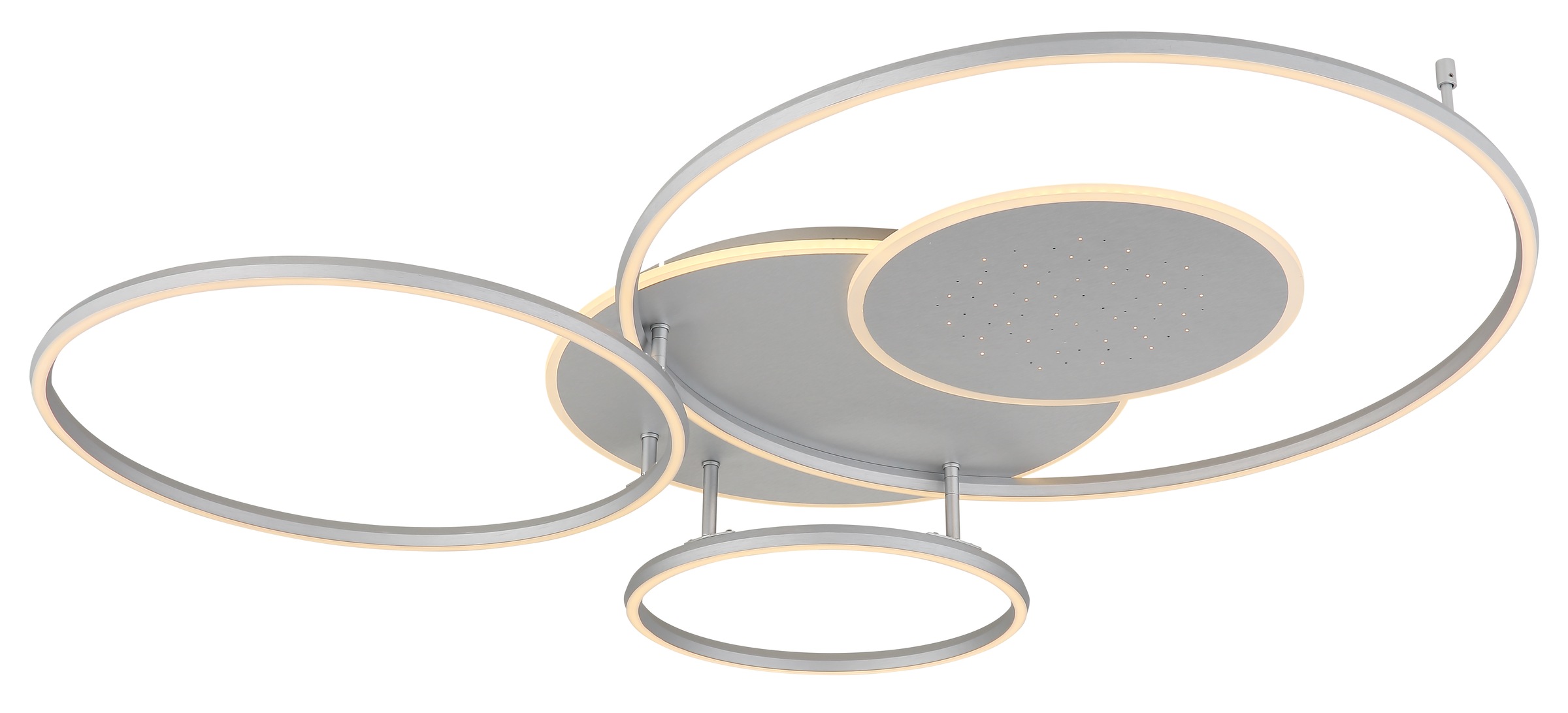 GLOBO LIGHTING Deckenleuchte »JOHNSON« LED-Modul 1 Stk. Smarte LED-Deckenleuchte, dimmbar, Fernbedienung, flexibel