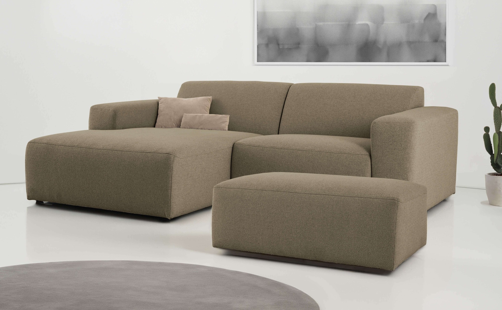 INOSIGN Ecksofa »Koa,228cm, L-Form, Modulsofa, Webstoff, Cord, Struktur, Ch günstig online kaufen