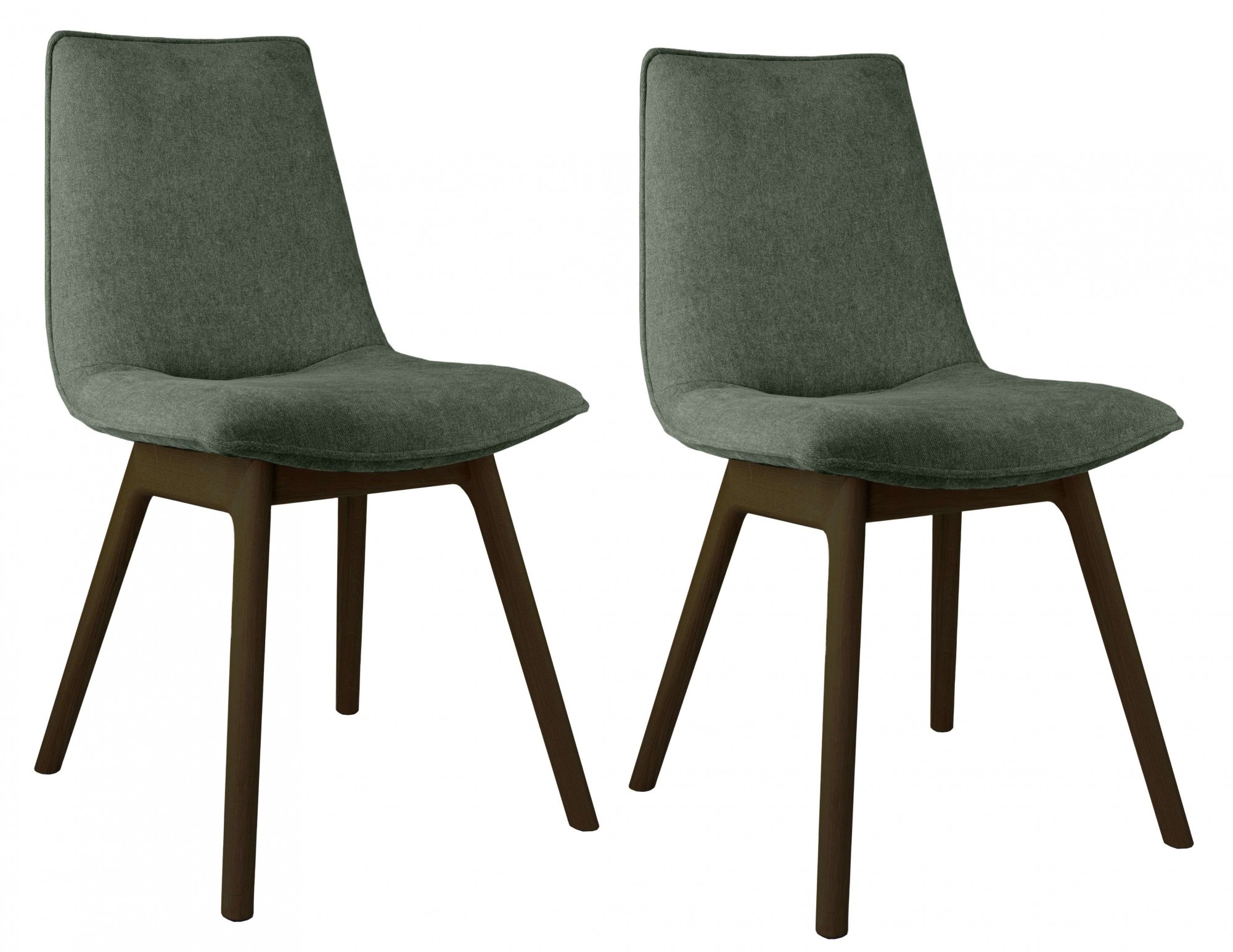 andas Esszimmerstuhl »Ramon«, (Set), 2 St., Chenille, mit Massivholzbeinen, günstig online kaufen
