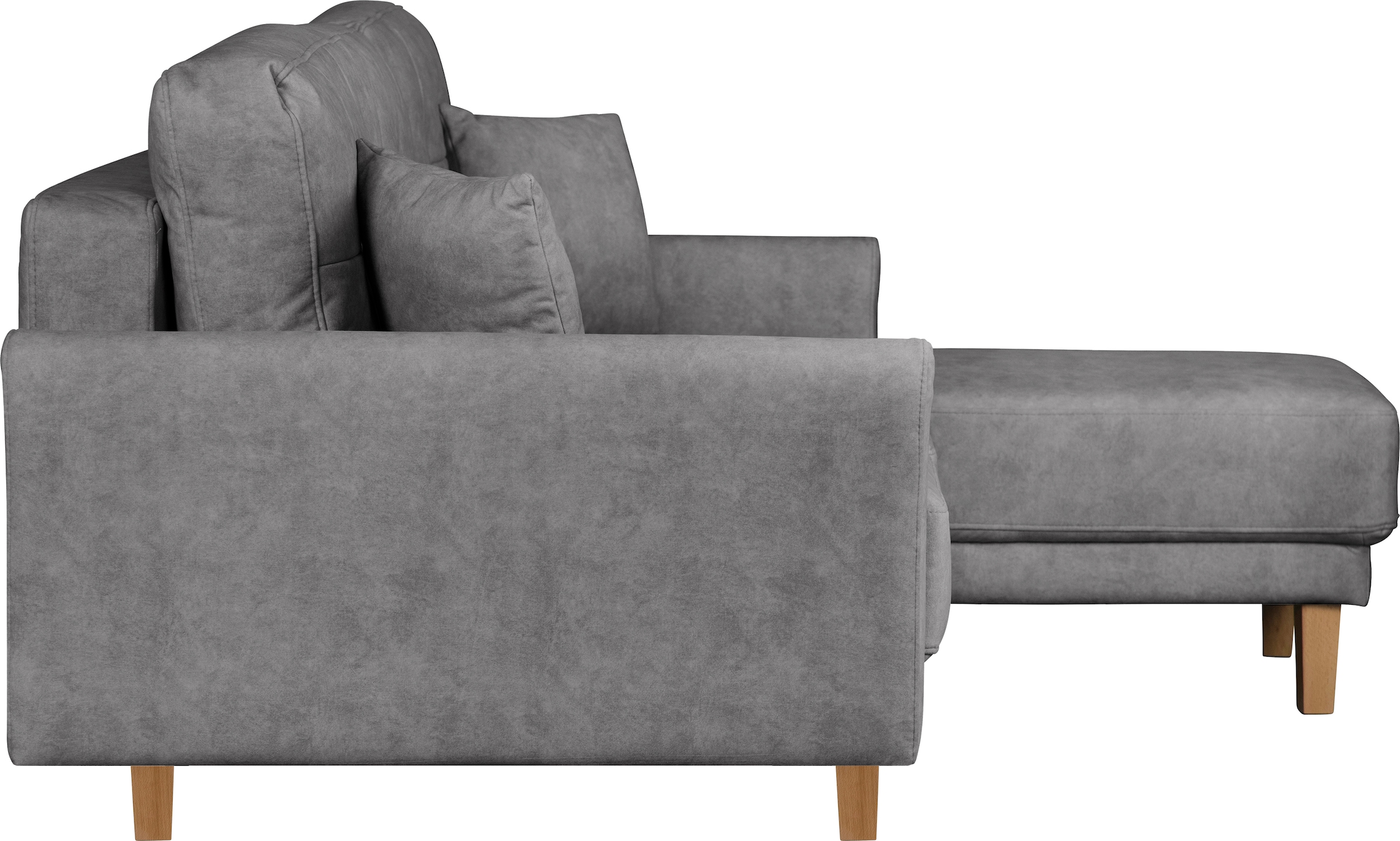 Home affaire Ecksofa »TRIPLO optionale Schlafsofa mit Bettkasten, Maße B/T/H: 234/164/89 cm«, L-Form wahlweise mit Bettfunktion - Liegefläche 132x210 cm
