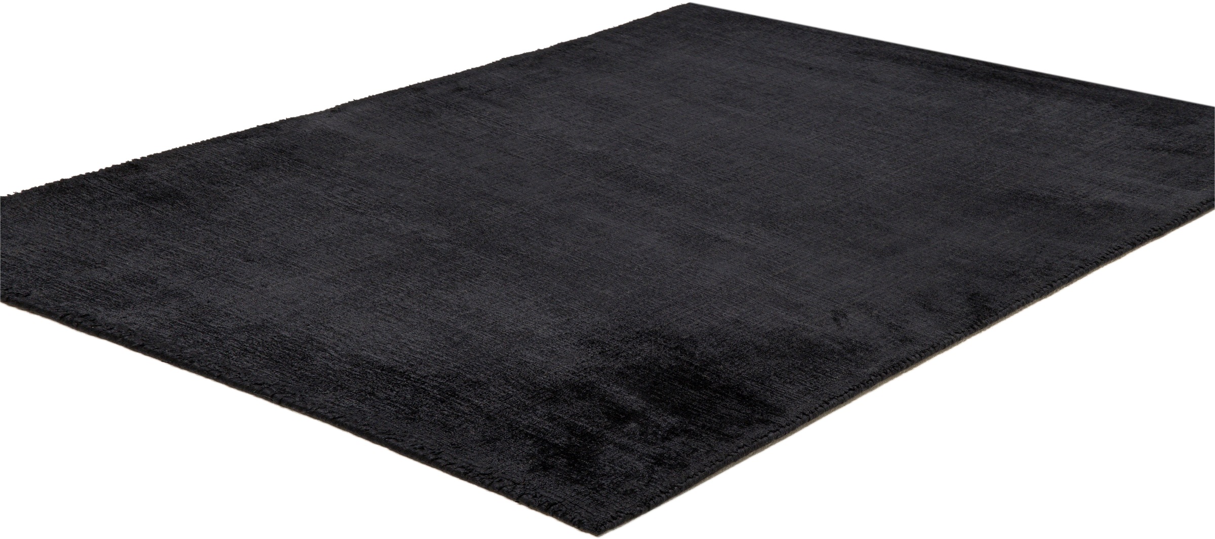 TOM TAILOR HOME Teppich »Shine uni«, rechteckig, 8 mm Höhe, Handweb Teppich, 100% Viskose, handgewebt, mit elegantem Schimmer