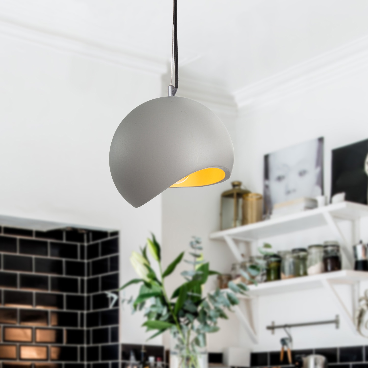 Paco Home Pendelleuchte »BUNDY«, 1 flammig, Leuchtmittel E27 | ohne Leuchtmittel, LED, E27, Lampe Für Wohnzimmer Esszimmer Küche, Höhenverstellbar