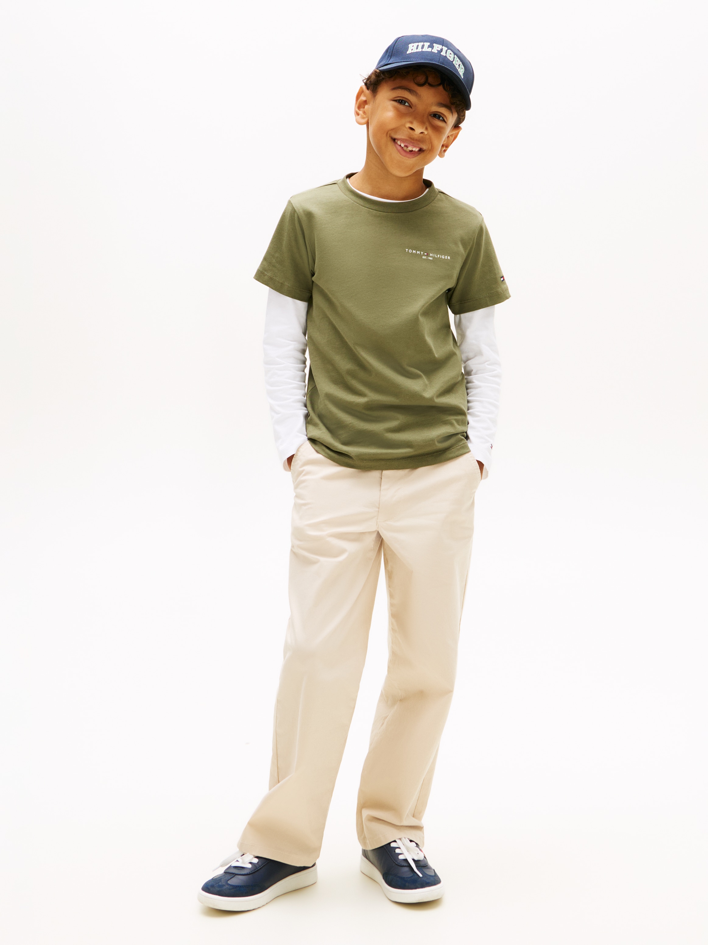Tommy Hilfiger T-Shirt »MINI CORP T-SHIRT« Kinder bis 16 Jahre, Rundhals