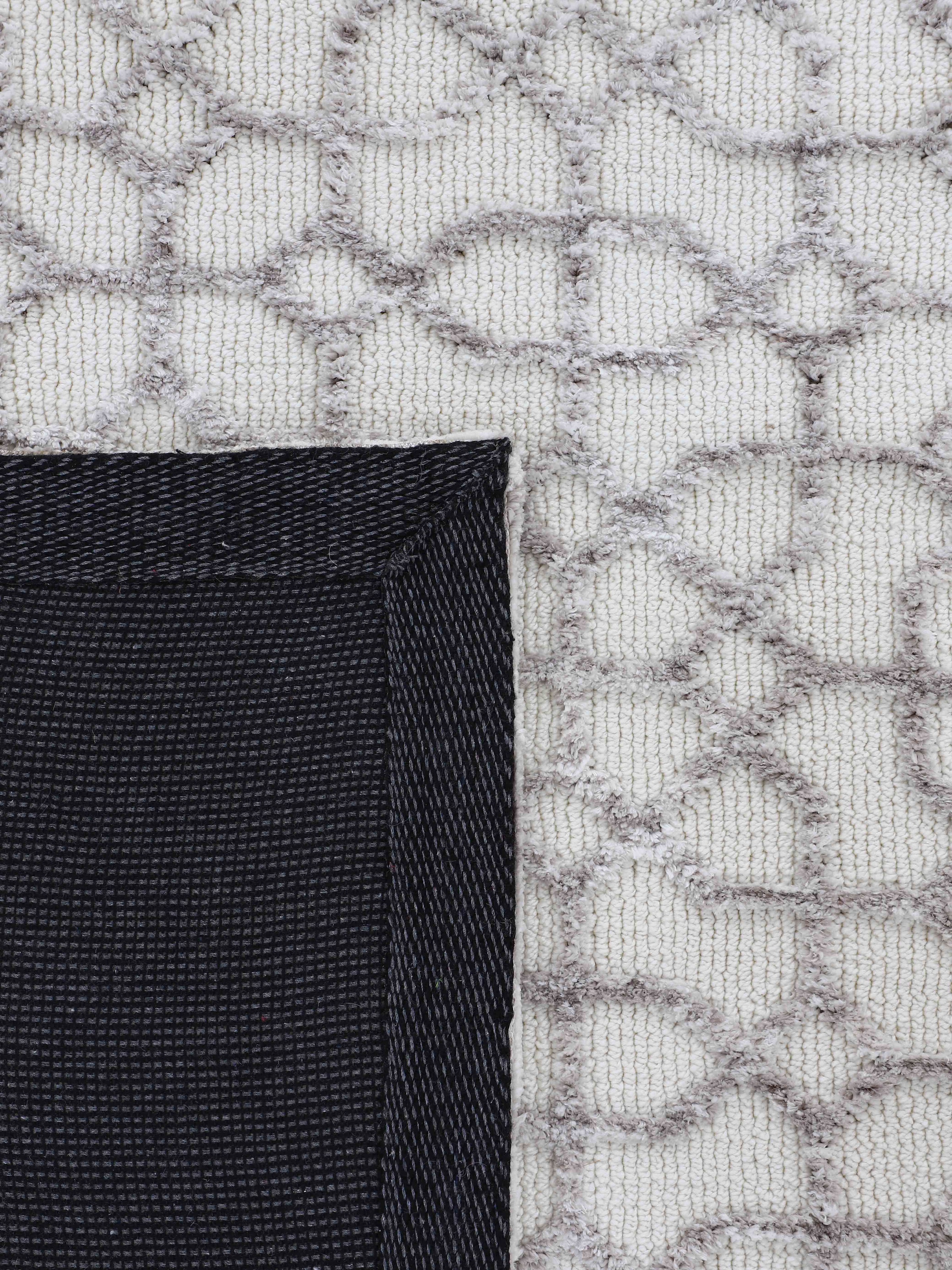 carpetfine Teppich »Holly 3«, rechteckig, 12 mm Höhe, geometrisches Design, Hoch-Tief Struktur, Wohnzimmer