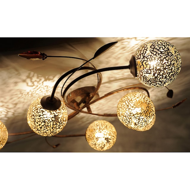 Neuhaus 6 online »GRETA«, Leuchtmittel Metallschirmen, mit goldfarbenen Deckenleuchte flammig-flammig, ohne Paul bestellen