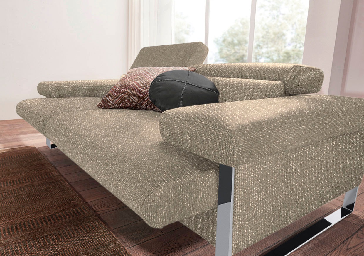 W.SCHILLIG 2-Sitzer »finn«, German Design Award 2016, Fußgestell Chrom glänzend, Breite 210 cm