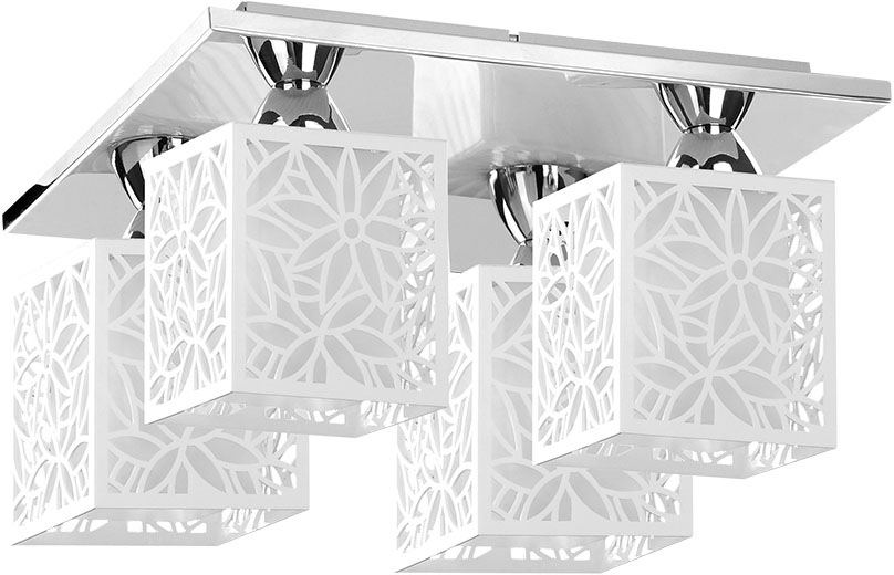 SPOT LIGHT Deckenleuchte »Anika« E27 1 Stk. Deckenleuchte aus Metall für den Wohnbereich weiss