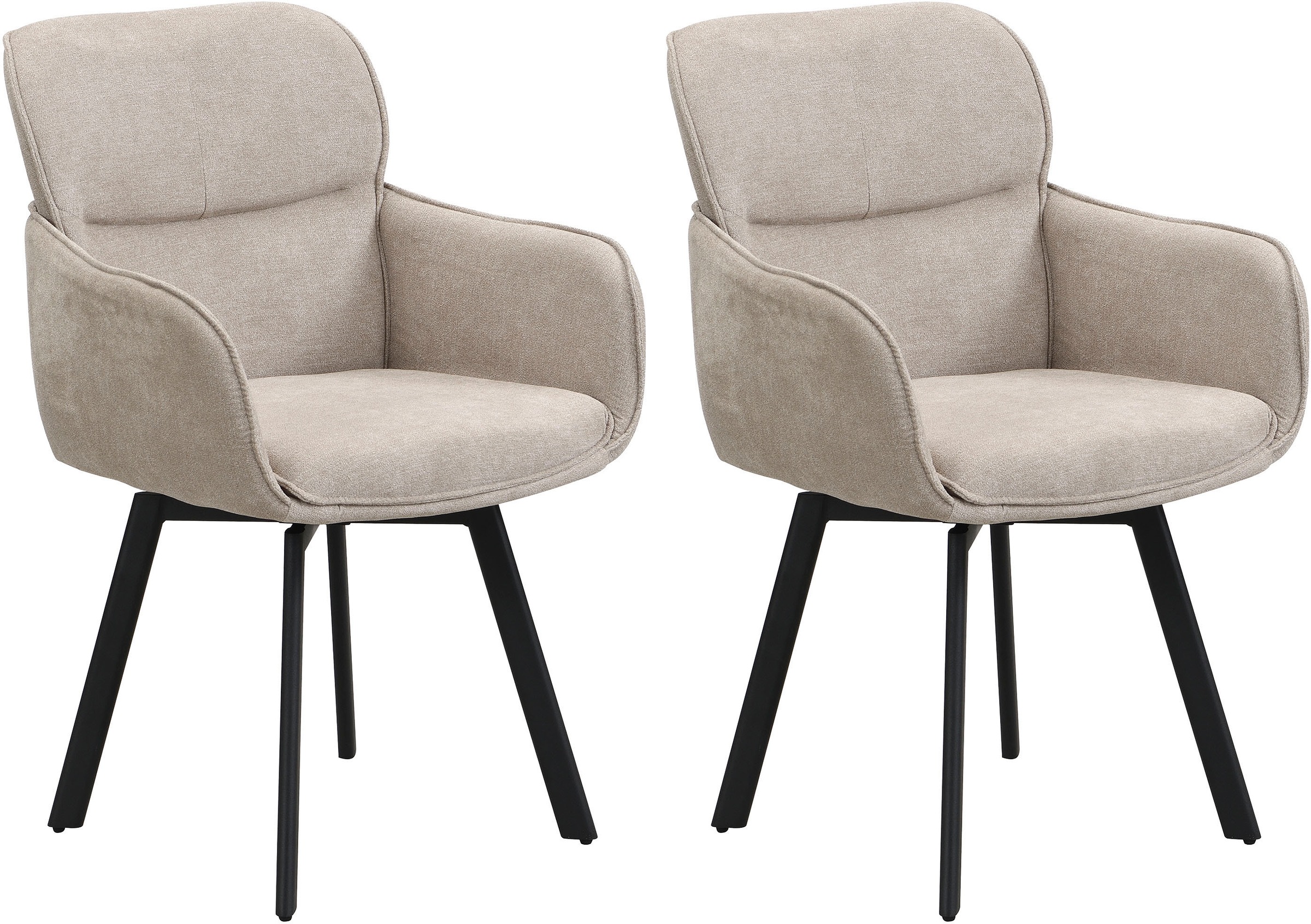 byLIVING Esszimmerstuhl »Rico« (Set) 2 Stk.360 Grad drehbar in verschiedene günstig online kaufen