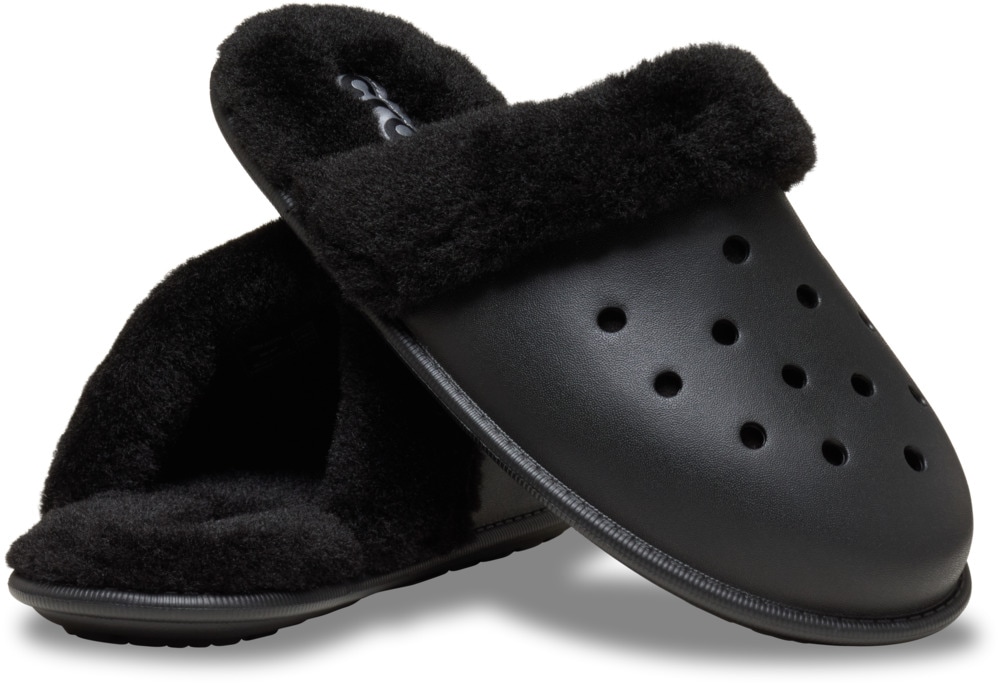Crocs Pantoffel »Classic Fuzz Scuff«  Hausschuh, Clog mit Warmfutter
