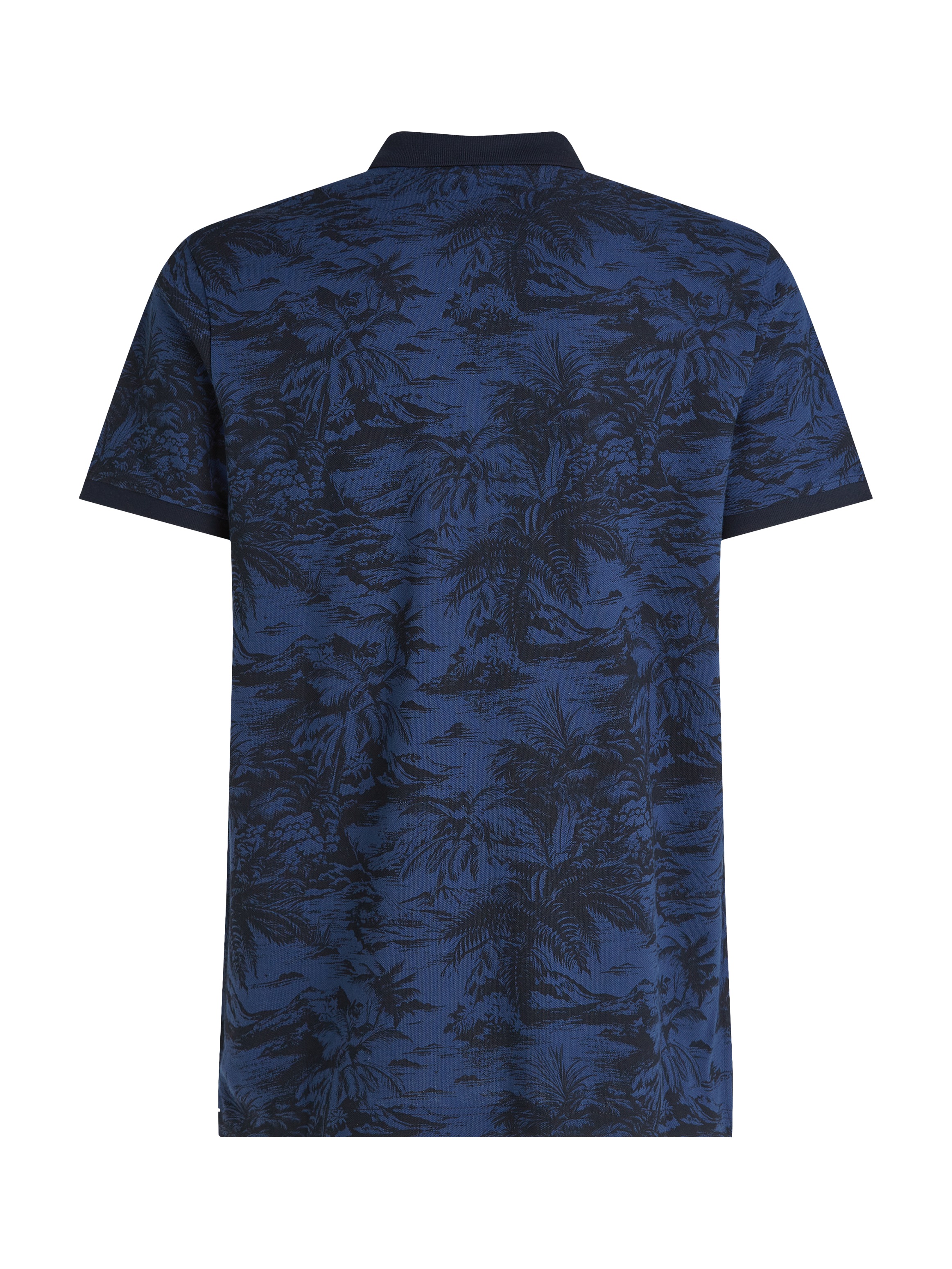Tommy Hilfiger Poloshirt »ALL OVER PRINT LINEN REG POLO«, mit Palmenprint