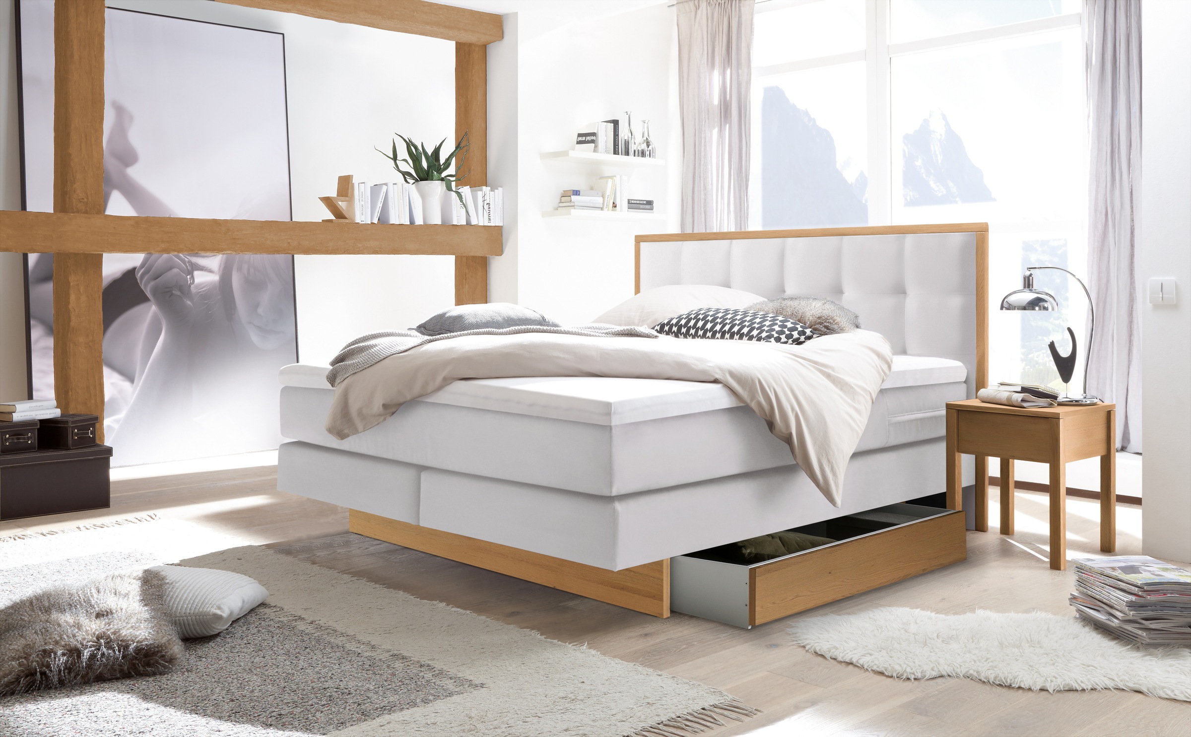 HASENA Boxspringbett "Ottawa" Boxspringbett, wählbare Polsterbezüge, zwei B günstig online kaufen