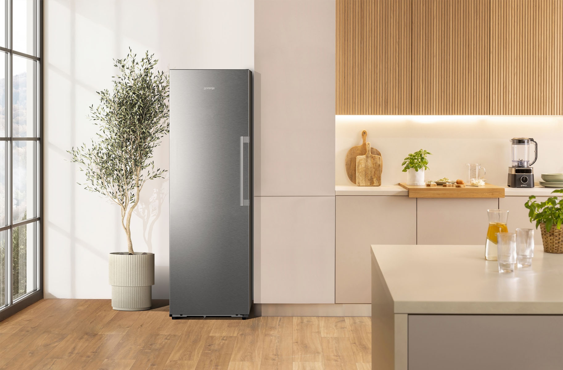 GORENJE Gefrierschrank »FNC618C6XWF« 185,6 cm hoch 59,5 cm breit KitchenFit passt sich nahtlos deiner Küche an