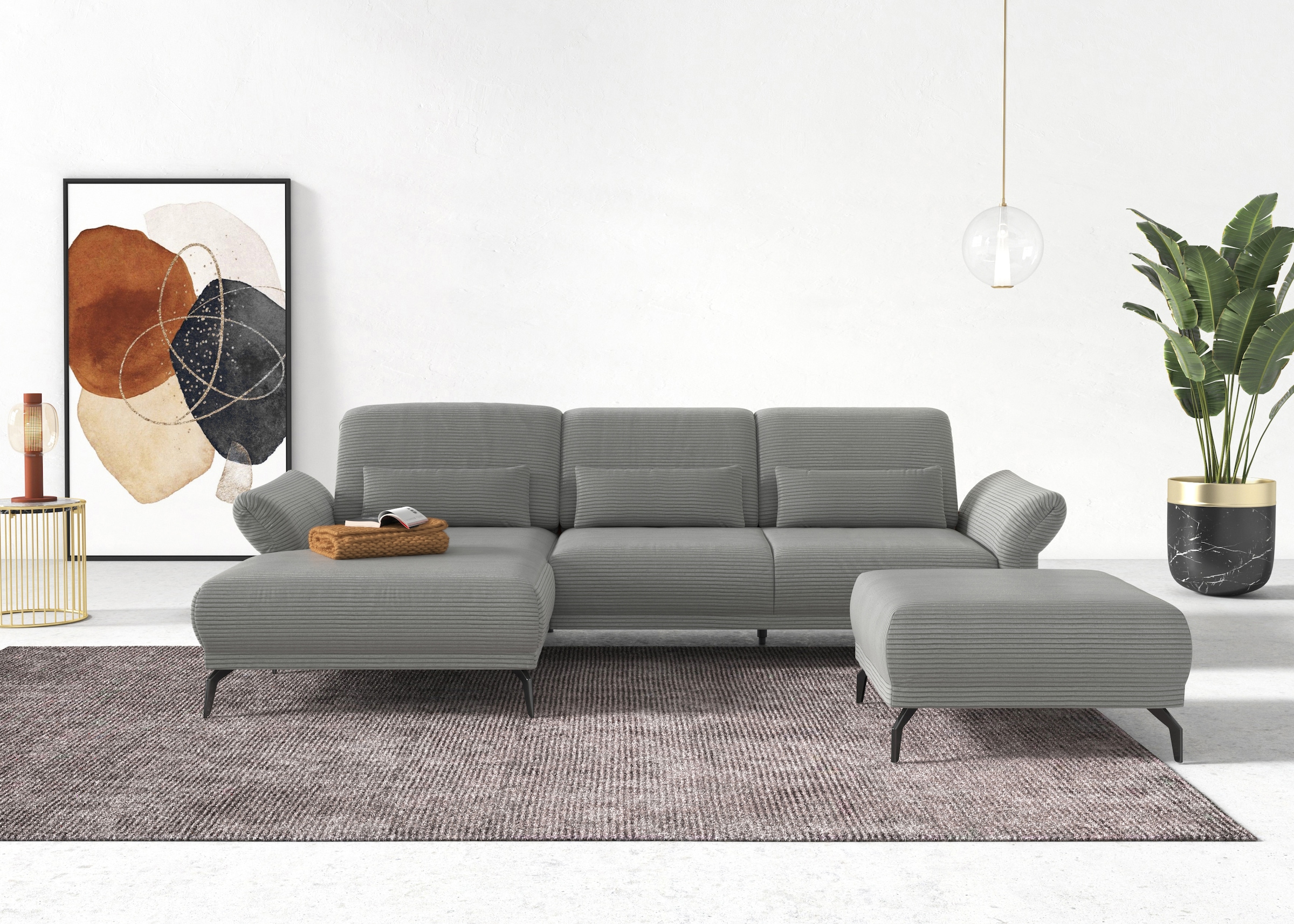 INOSIGN Ecksofa »Coco L-Form«, Sitztiefen-, Arm- und Kopfteilverstellung, C günstig online kaufen
