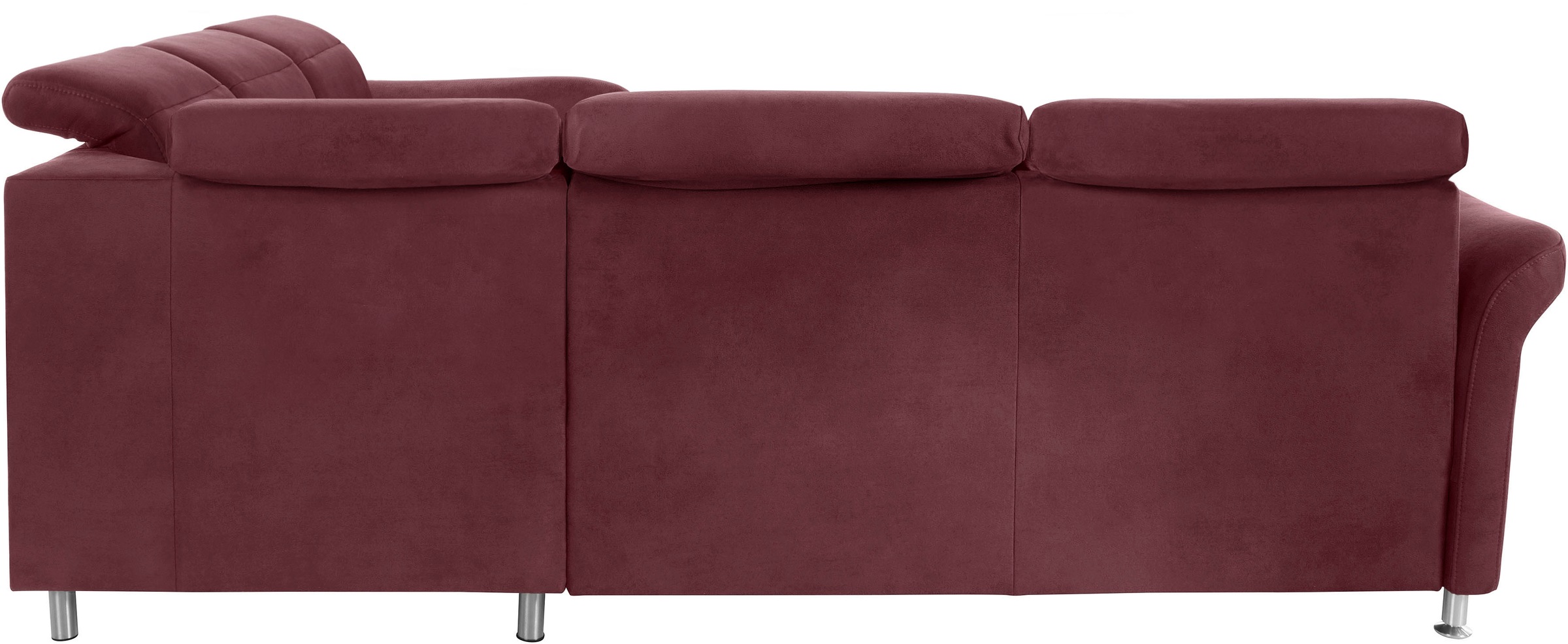 sit&more Ecksofa »Darwin L-Form«, inklusive Federkern, wahlweise mit Kopfteilverstellung, Bettfunktion