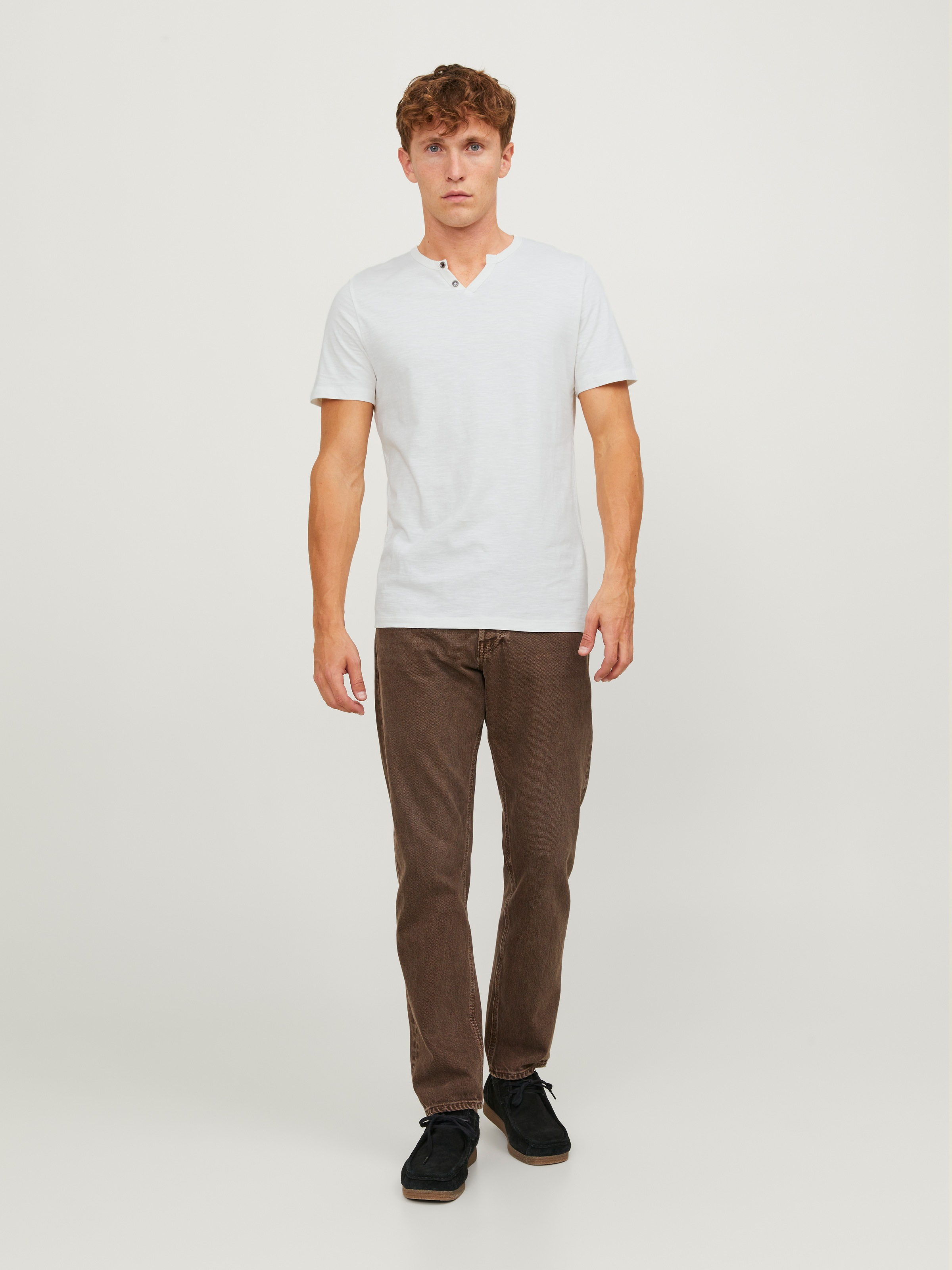 Jack & Jones T-Shirt »SPLIT NECK TEE«
