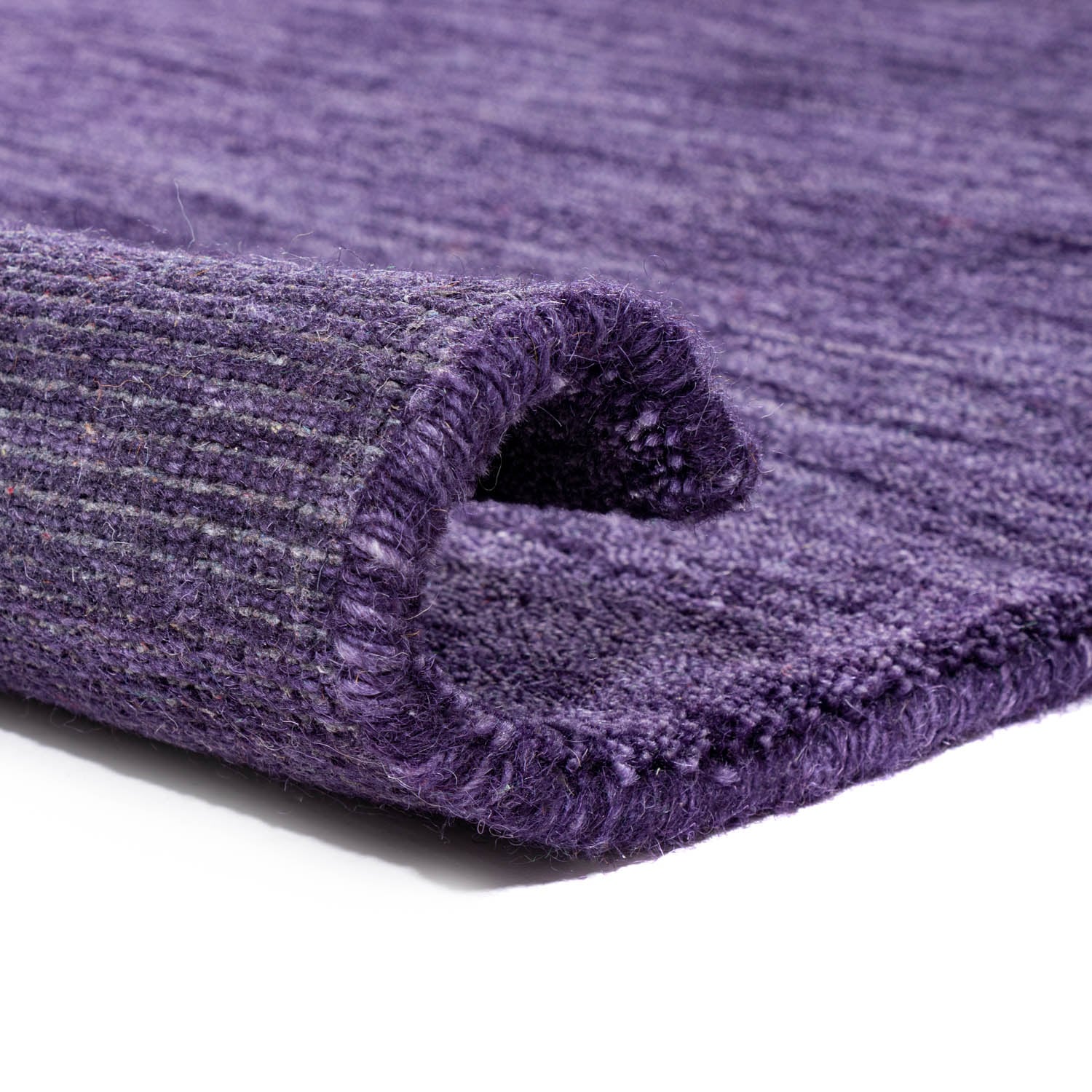 morgenland Wollteppich »Uni - Gabbeh Teppich - Softy«, oval, 1,6 mm Höhe, Gabbeh Optik, Uni Farben, reine Wolle, sehr weicher Flor, Wohnzimmer