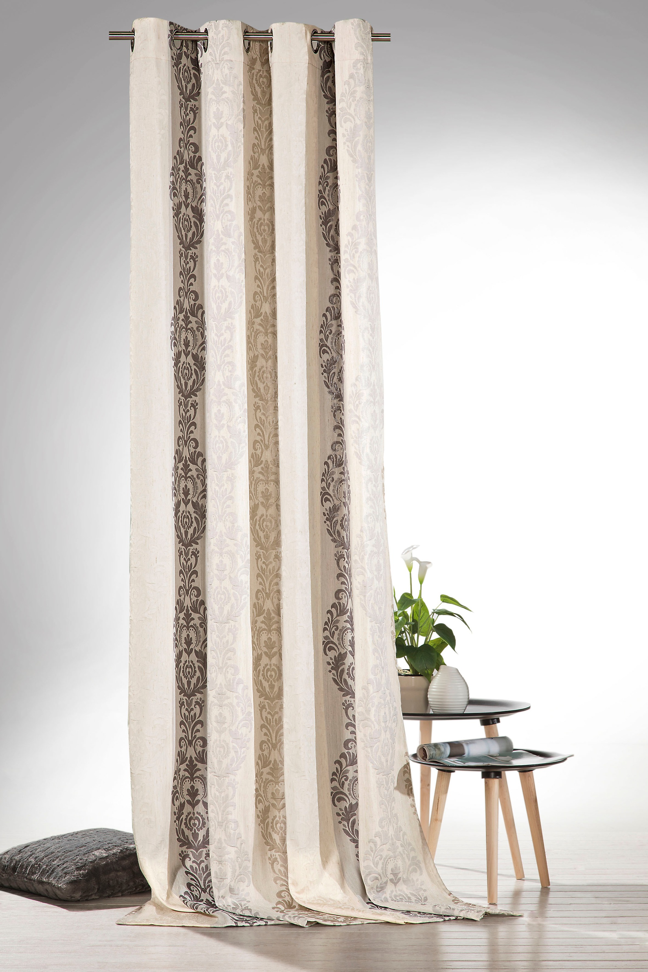 Weckbrodt Vorhang »Barock«, (1 St.), Jacquard,blickdicht,abdunkelnd,beidsei günstig online kaufen
