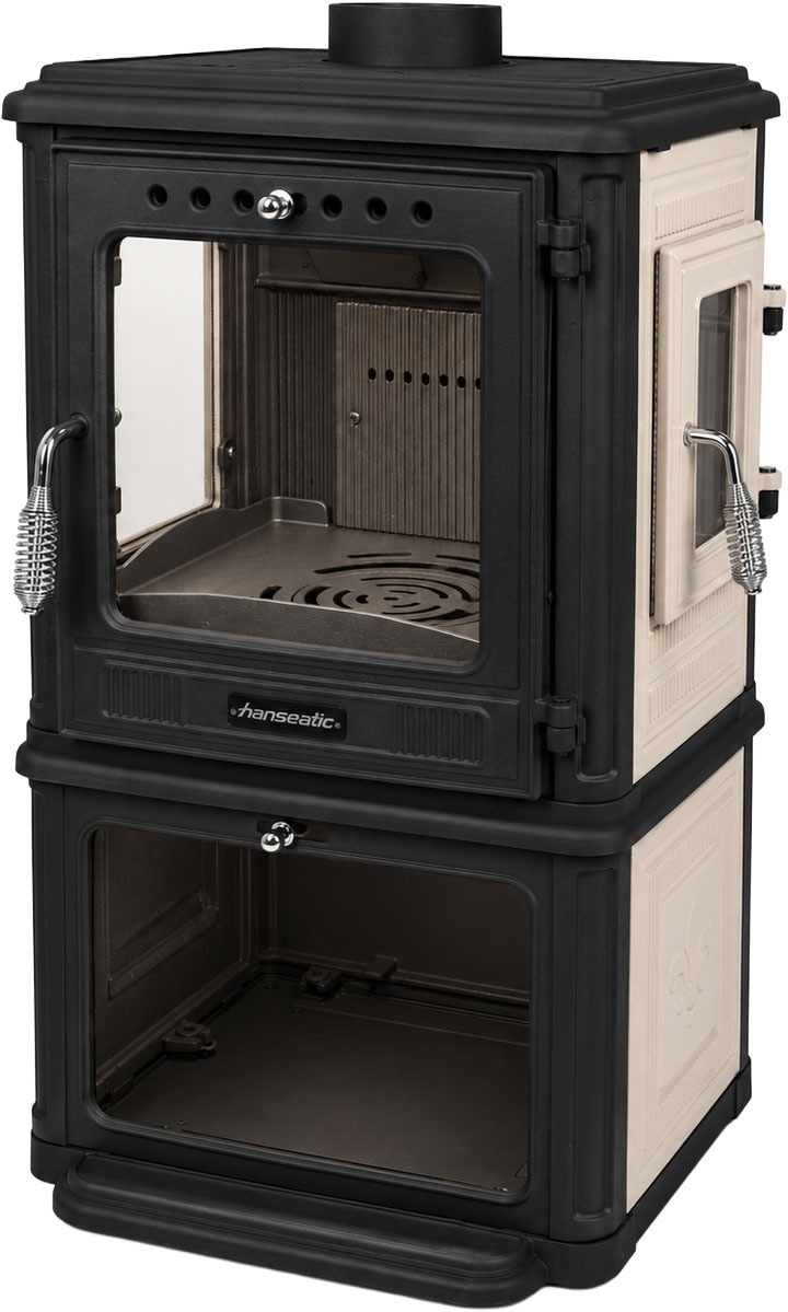Hanseatic Kaminofen »Mars Beige« Großer Feuerraum