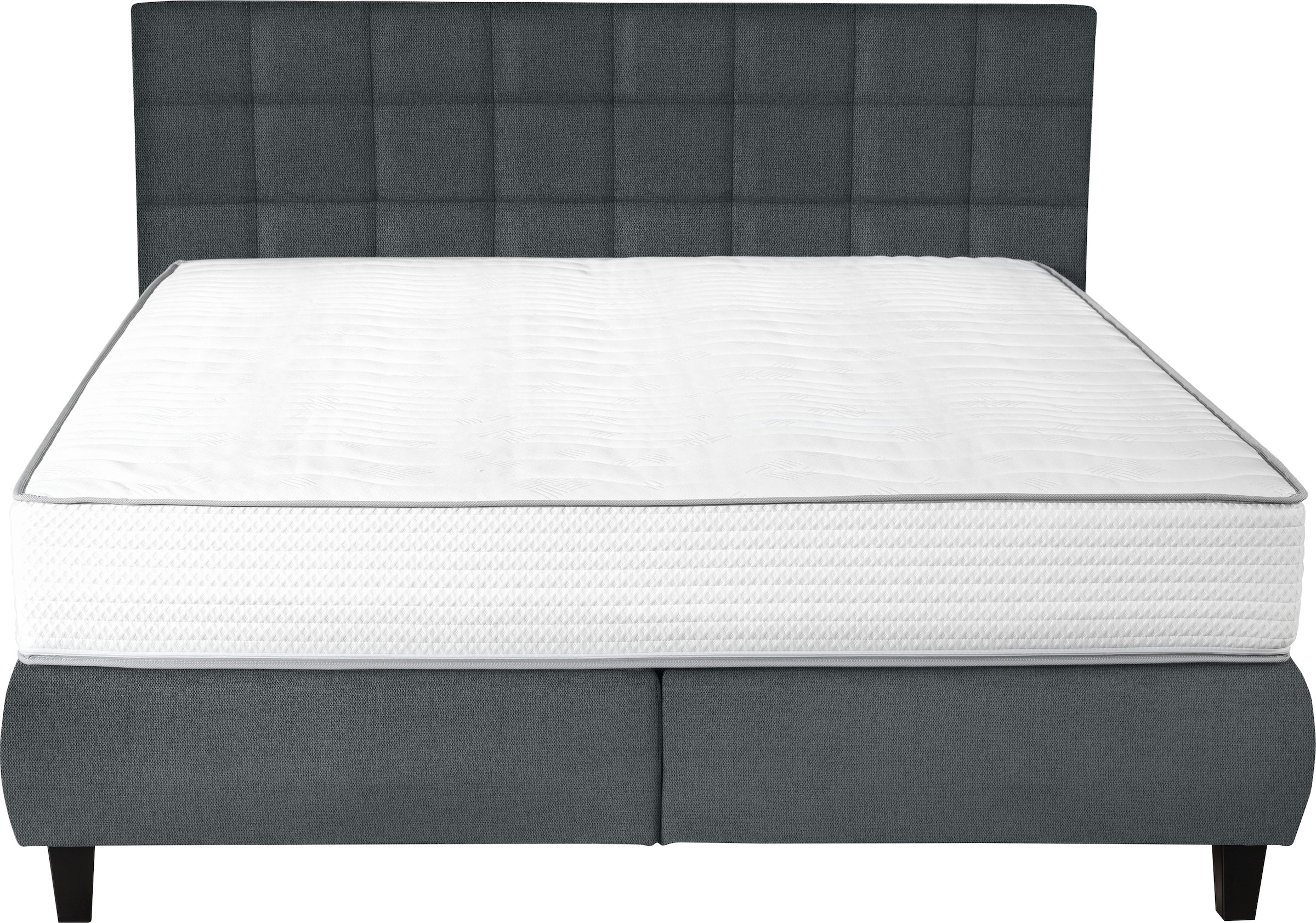 alina Boxspringbett »Edera«, Doppelbett wahlweise mit Topper, Liegefläche 180x200 cm, mit Steppung
