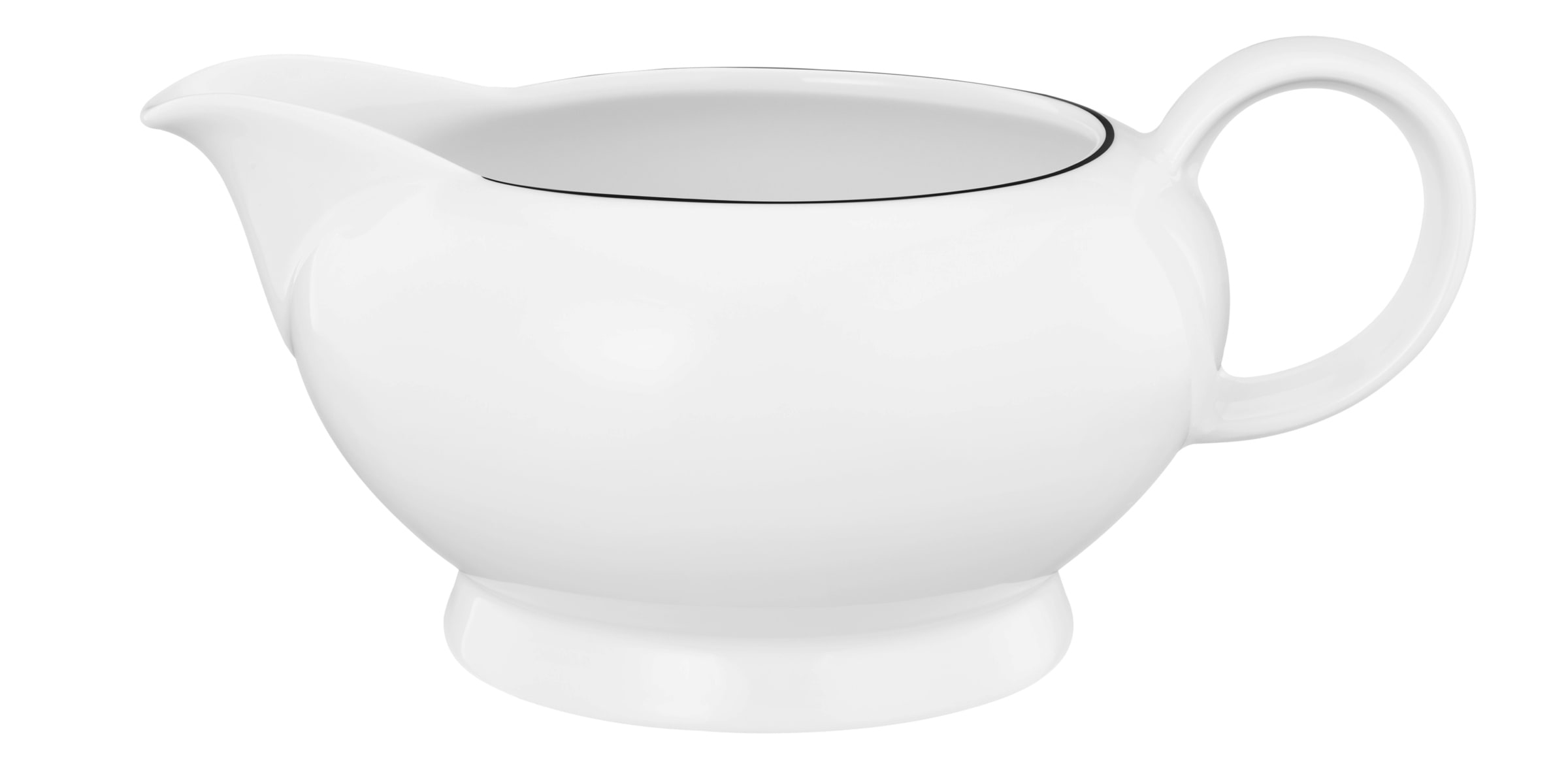 Seltmann Weiden Sauciere »Lido Black Line«, 1 tlg., aus Porzellan, Schale, günstig online kaufen
