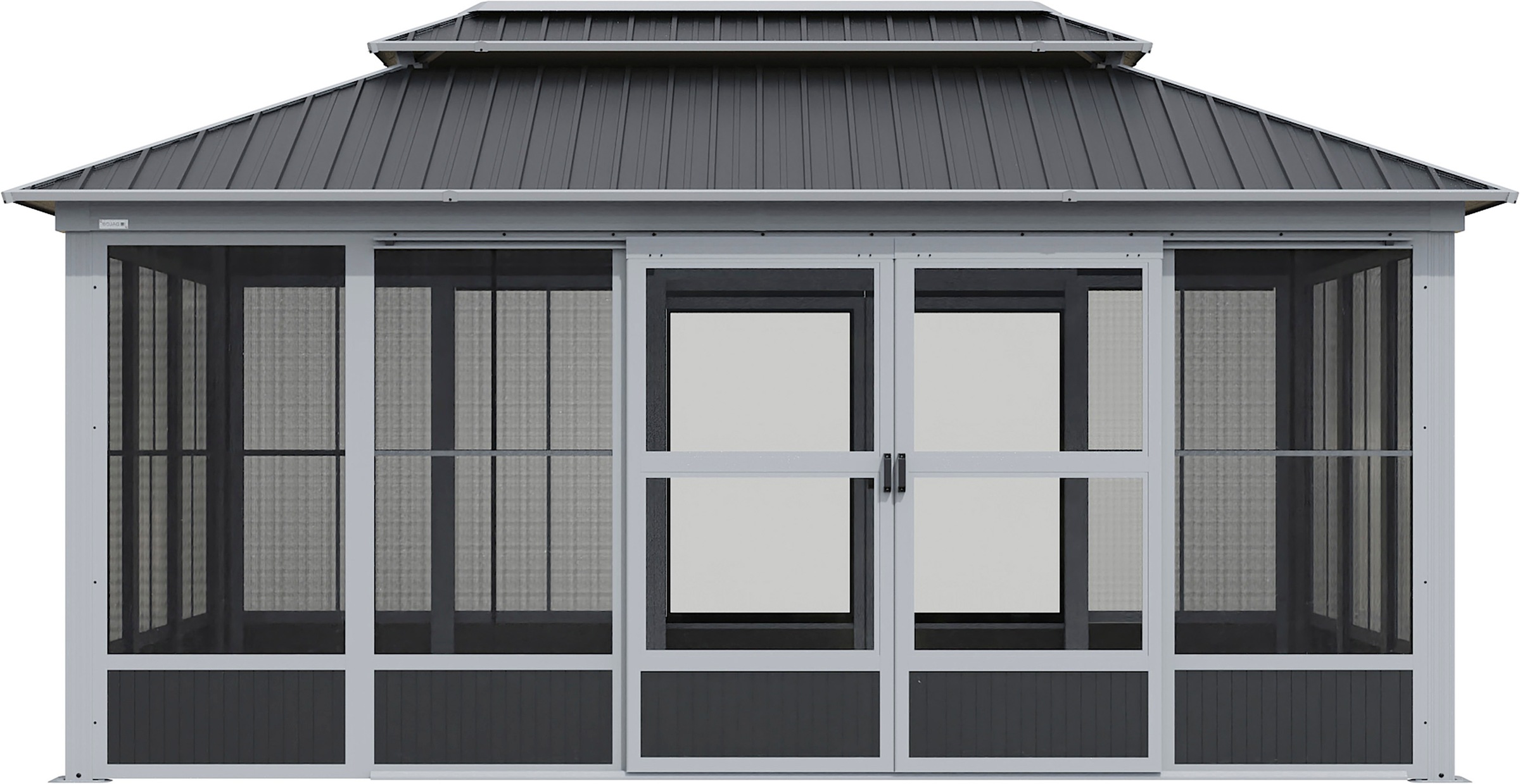 Sojag Pavillon »Malta 1010 Schwarz« Massive Konstruktion aus Aluminium