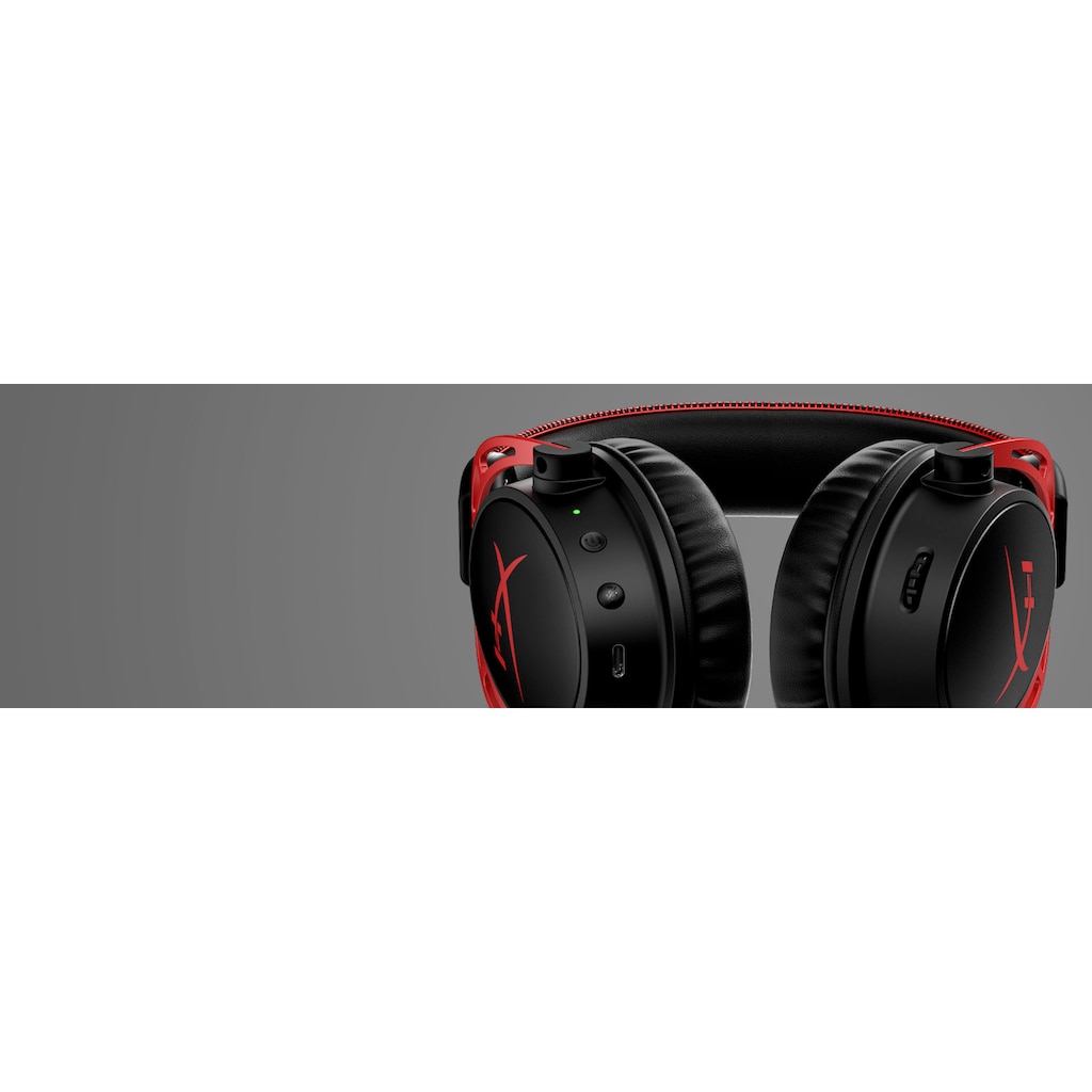 HyperX Gaming-Headset »Cloud Alpha Wireless«, LED Ladestandsanzeige-Rauschunterdrückung-Mikrofon abnehmbar