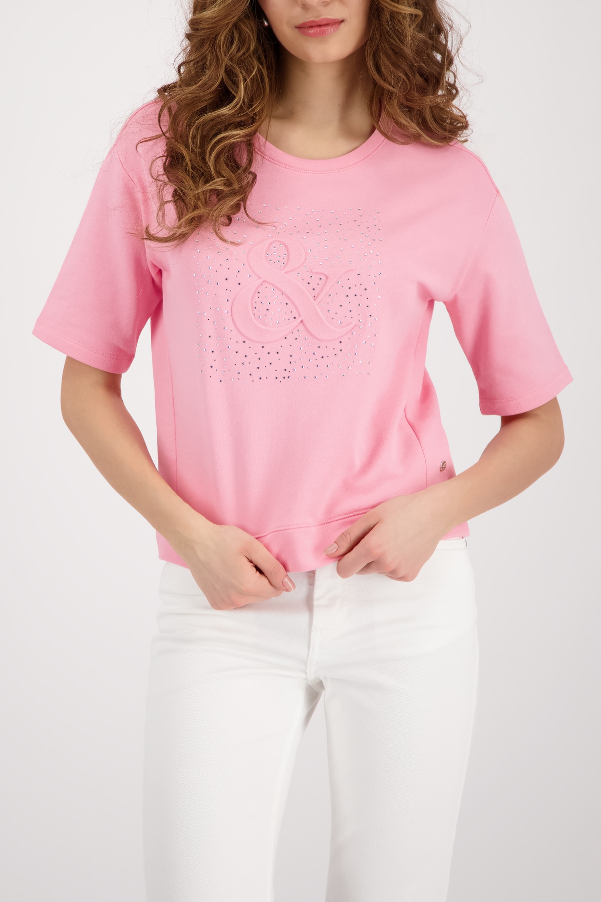 Monari Sweatshirt »Sweatshirt Basic Schmuck«, Regular fit mit Schmuck
