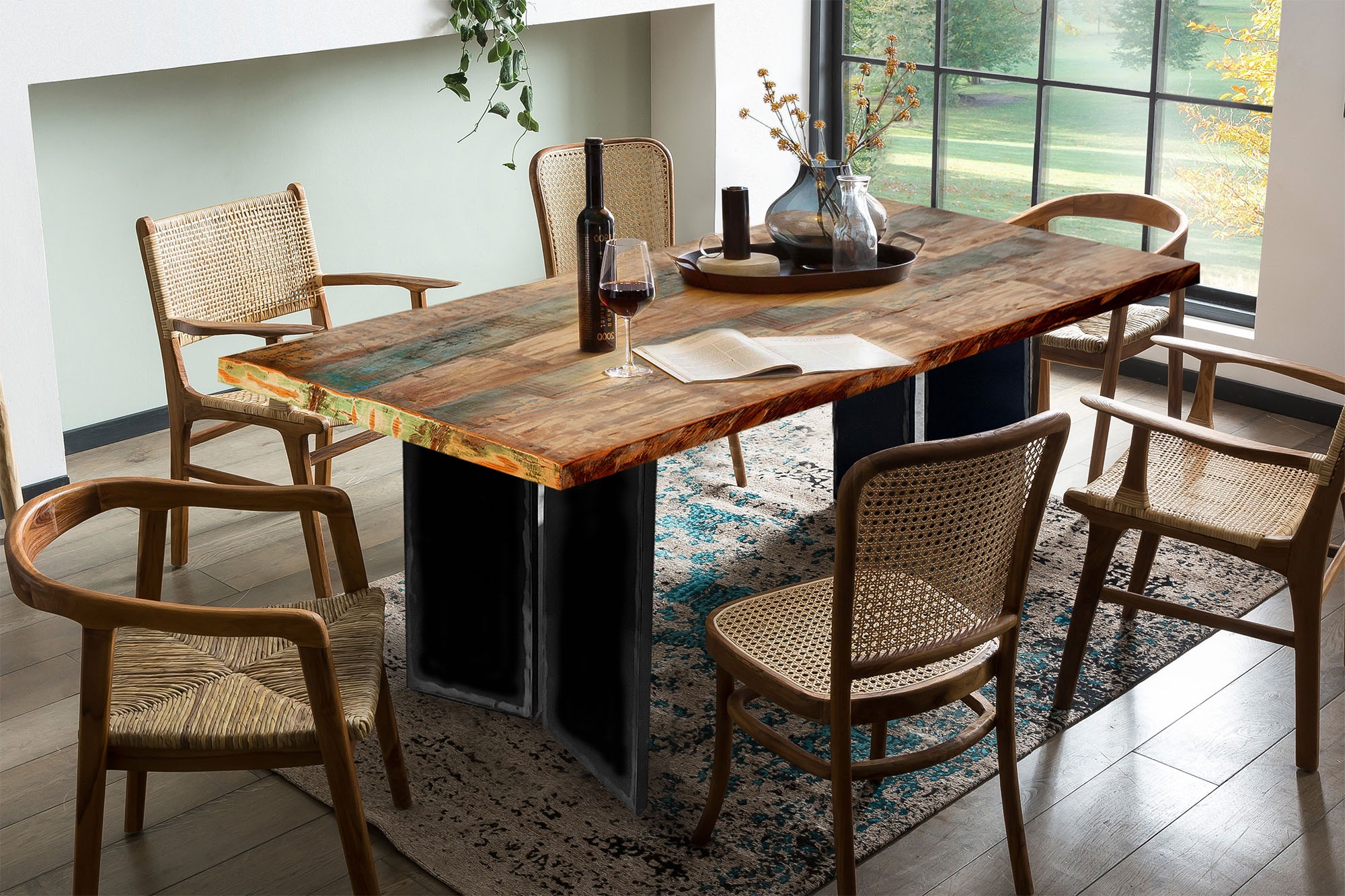 INOSIGN Esstisch 1 Stk. tlg. Platte bunt lackiert günstig online kaufen