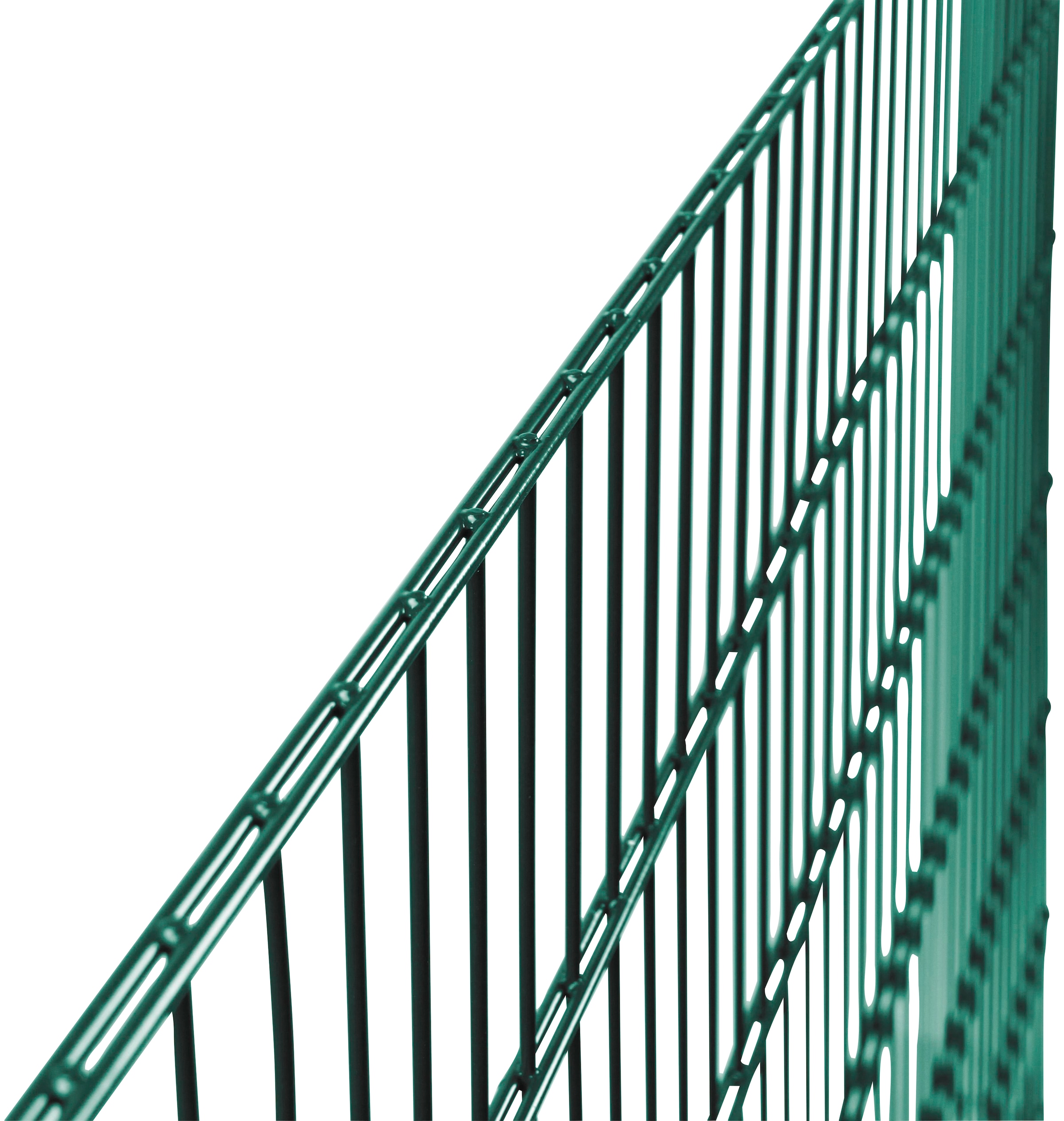 Alberts Doppelstabmattenzaun »Grundset«, Höhe: 80-160 cm, Gesamtlänge: 4-30 m, zum Einbetonieren