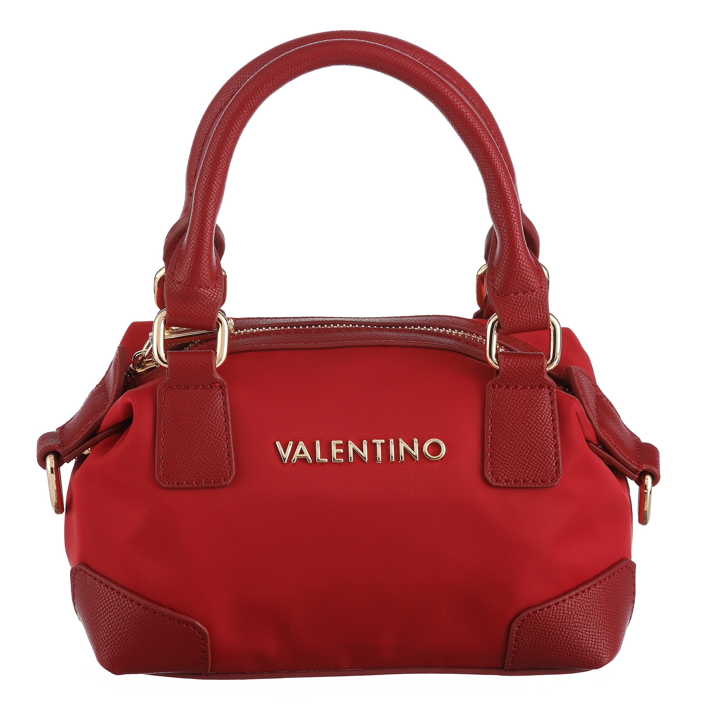 VALENTINO BAGS Shopper »JOLLY BIS RE« Damen Handtasche, Schultertasche mit goldfarbenen Logoschriftzug