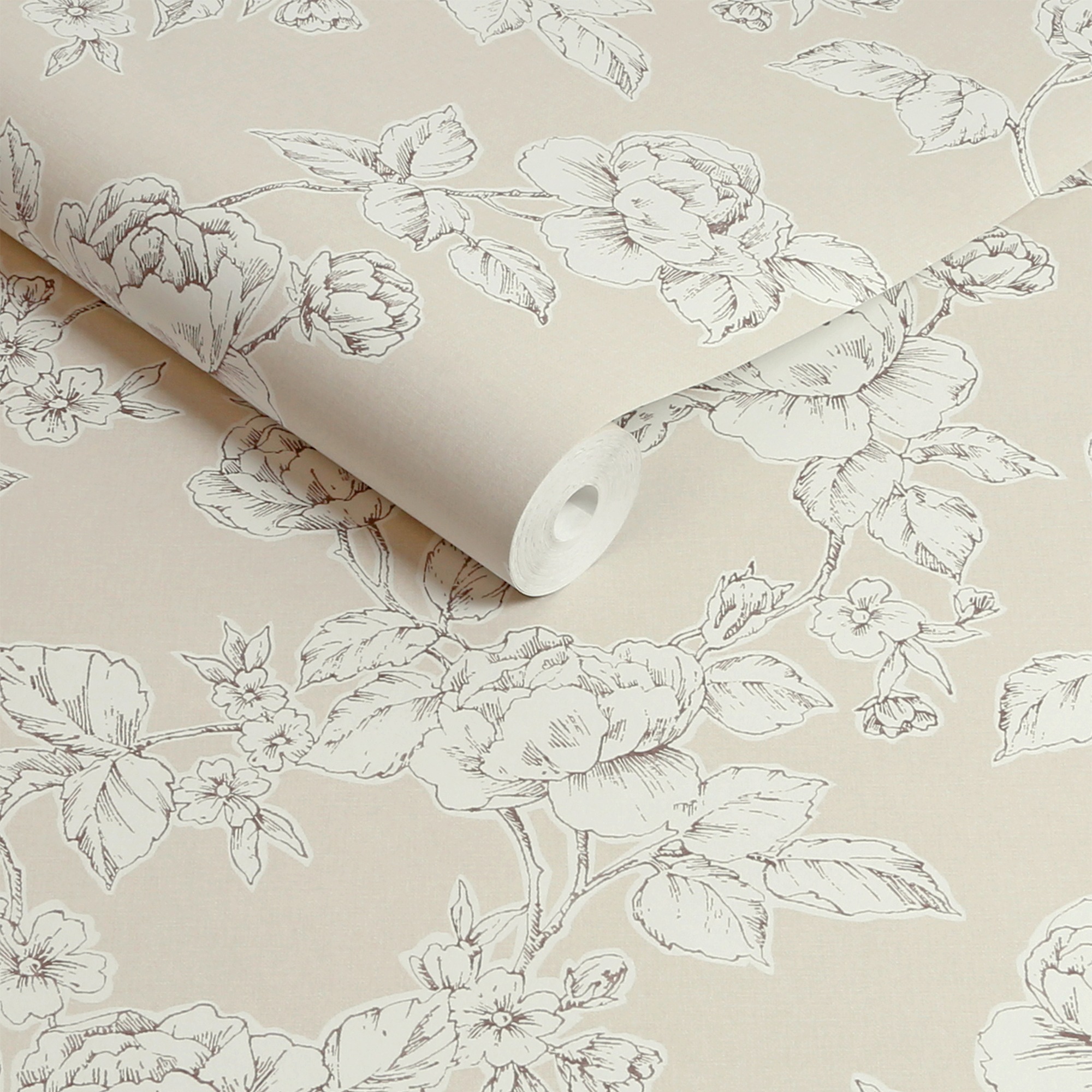 LAURA ASHLEY Vliestapete »Pollington Roses« geblümt glatt 10mx52cm (ca. 5m2)