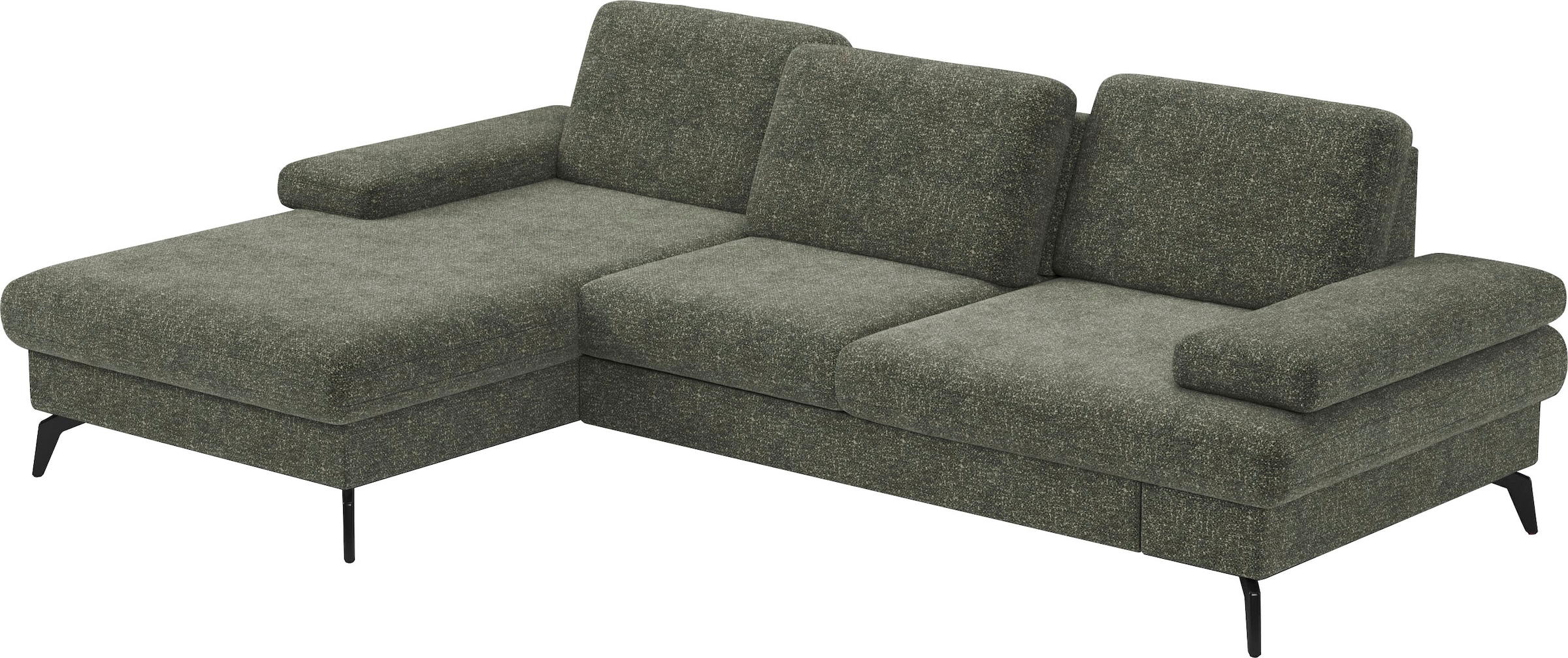 sit&more Ecksofa »Morris L-Form, inkl. Sitztiefenverstellung«, wahlweise mit Armteilverstellung, Bettfunktion & Bettkasten