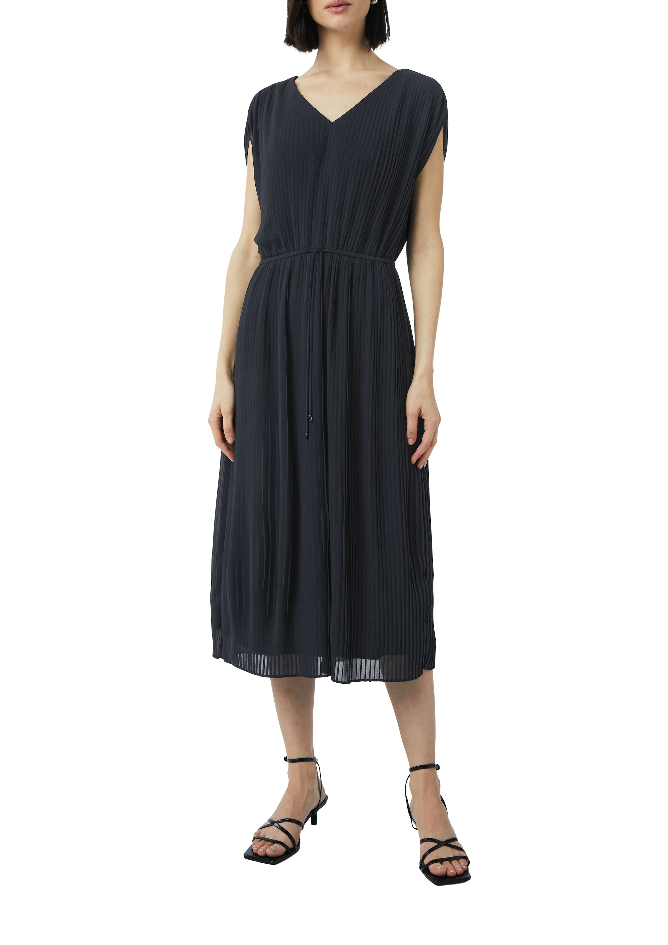 Comma Midikleid, ohne Ärmel und mit Kordel