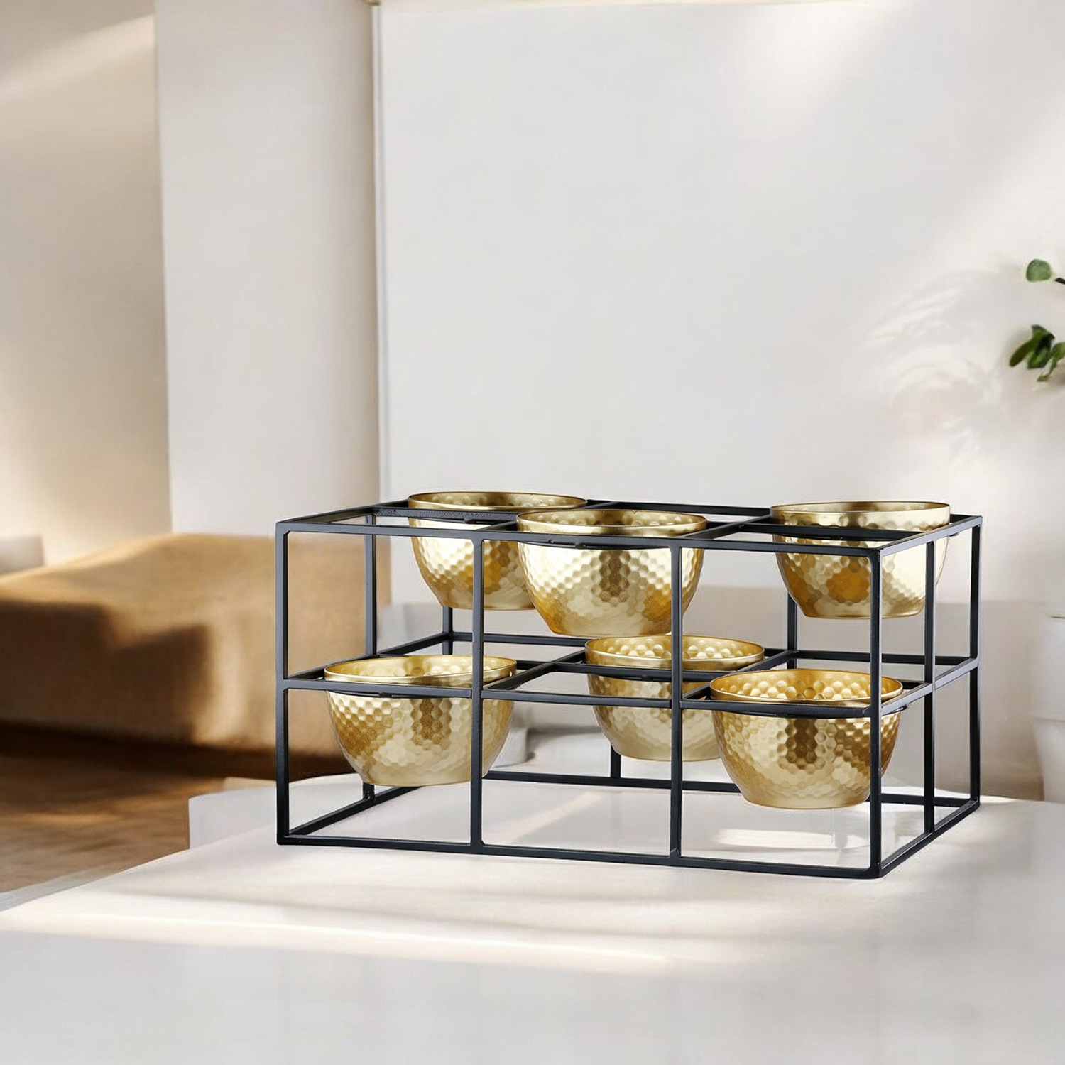 Casablanca by Gilde Teelichthalter »6er Teelichtleuchter Frame, H.14 cm«, ( günstig online kaufen