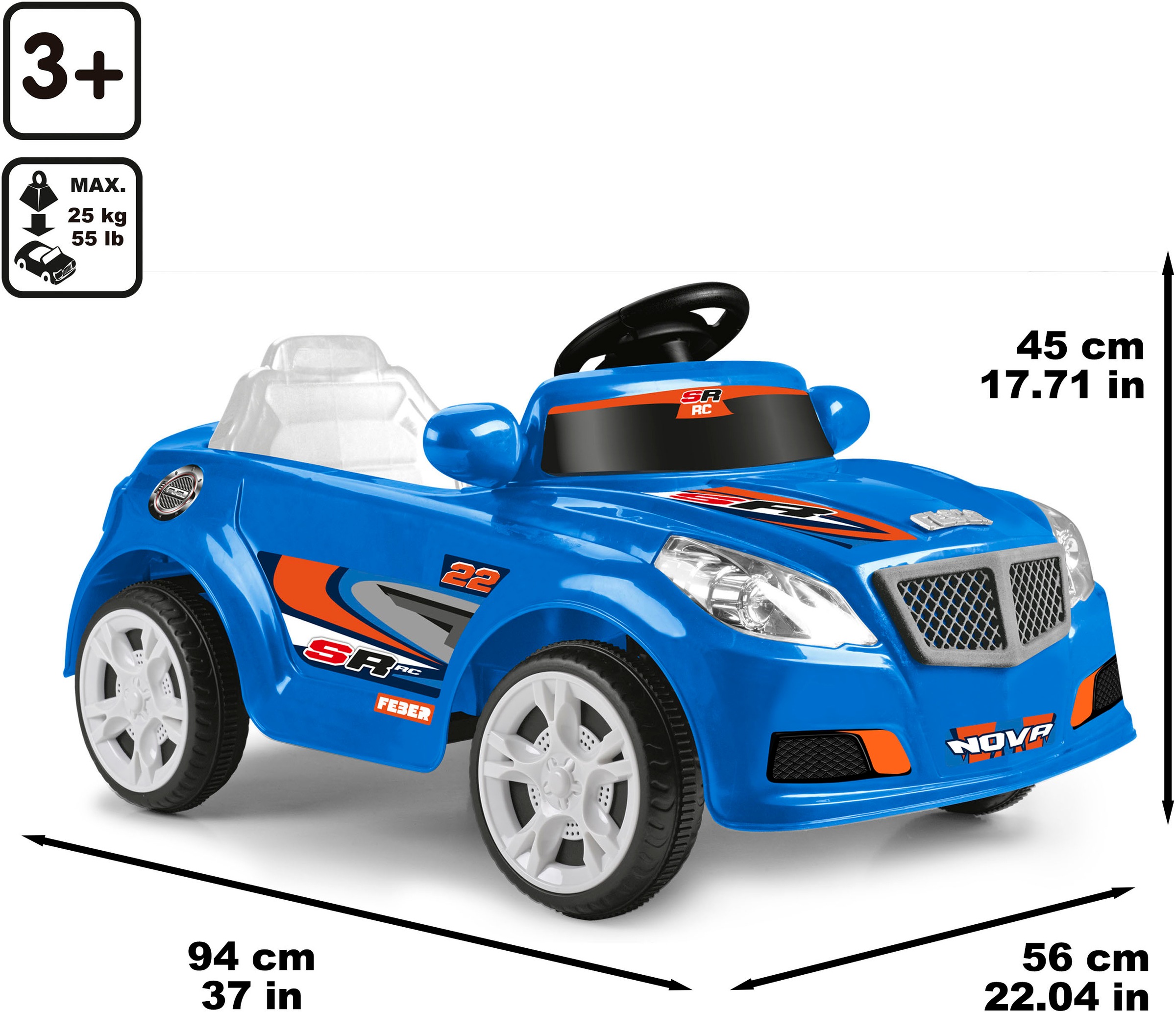 Feber® Elektro-Kinderauto »Feber Twinkel Car R/C CE«, ab 3 Jahren