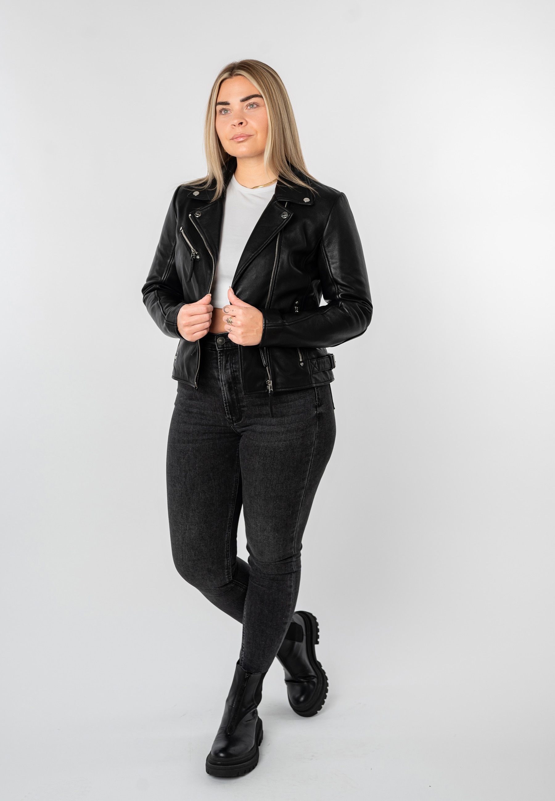 Mauritius Lederjacke »MWPasja« mit Reverskragen