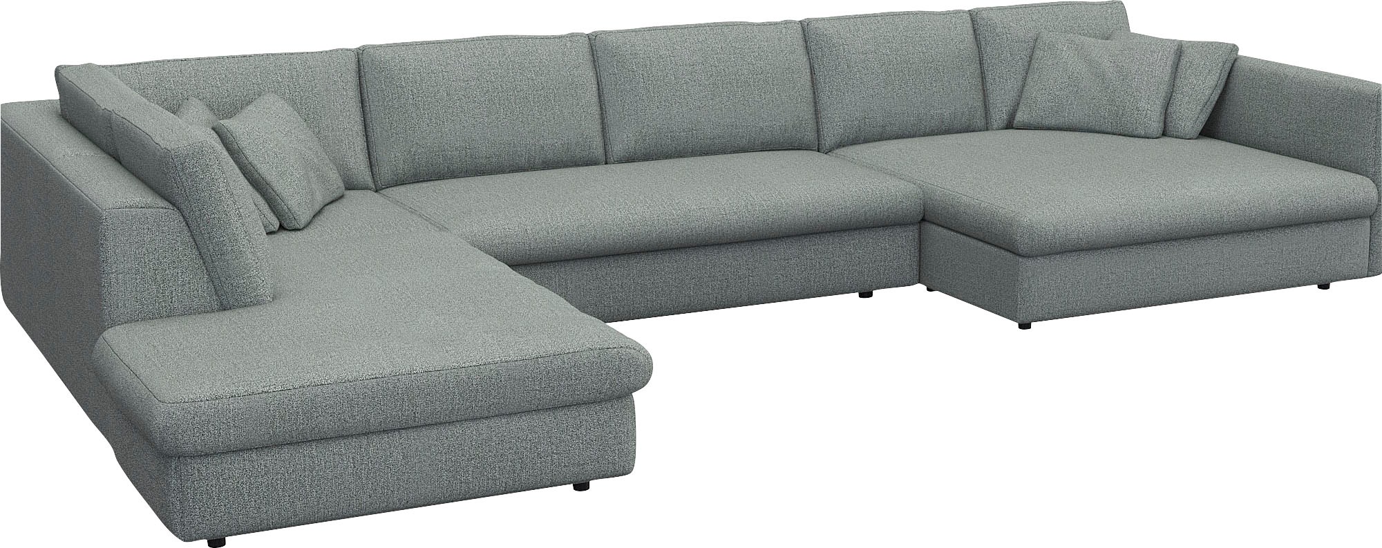 FLEXLUX Wohnlandschaft "Lovane, U-Form, bequem und komfortabel" Weich & ans günstig online kaufen