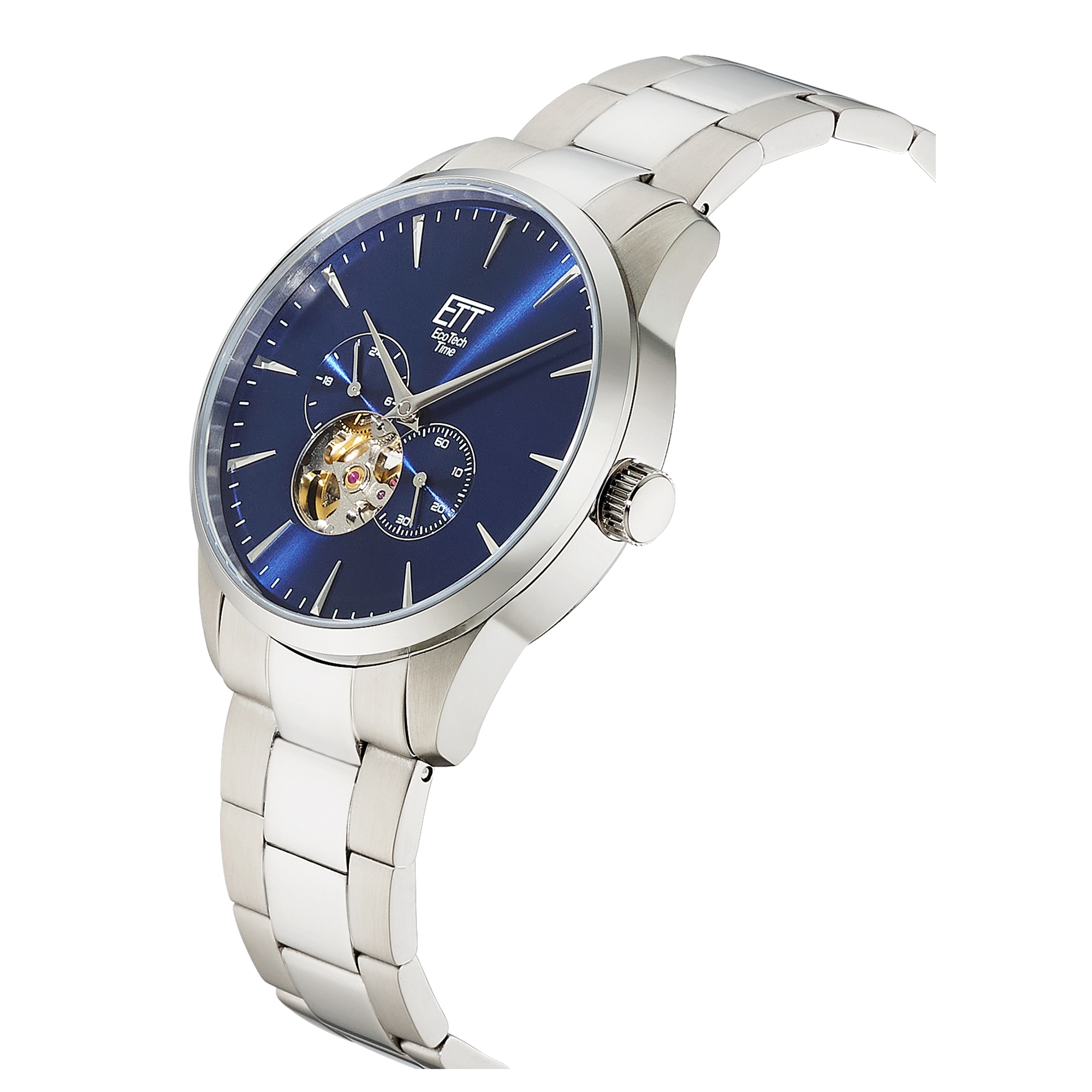 ETT Automatikuhr »Motion Drive« Armbanduhr, Herrenuhr, Mechanische Uhr, Edelstahlarmband, analog