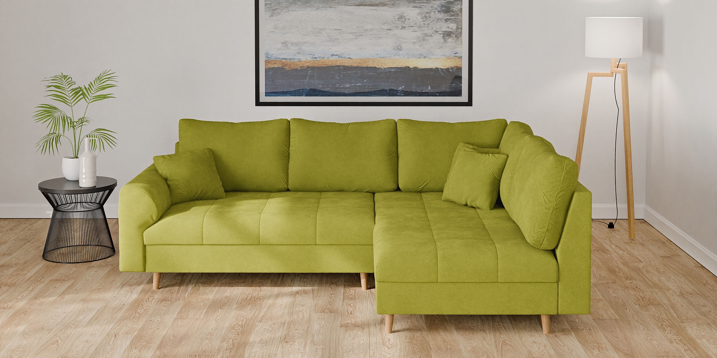 Home affaire Ecksofa »CHARRE L-Form mit Ottomane, Maße B/T/H: 231/161/81 cm günstig online kaufen